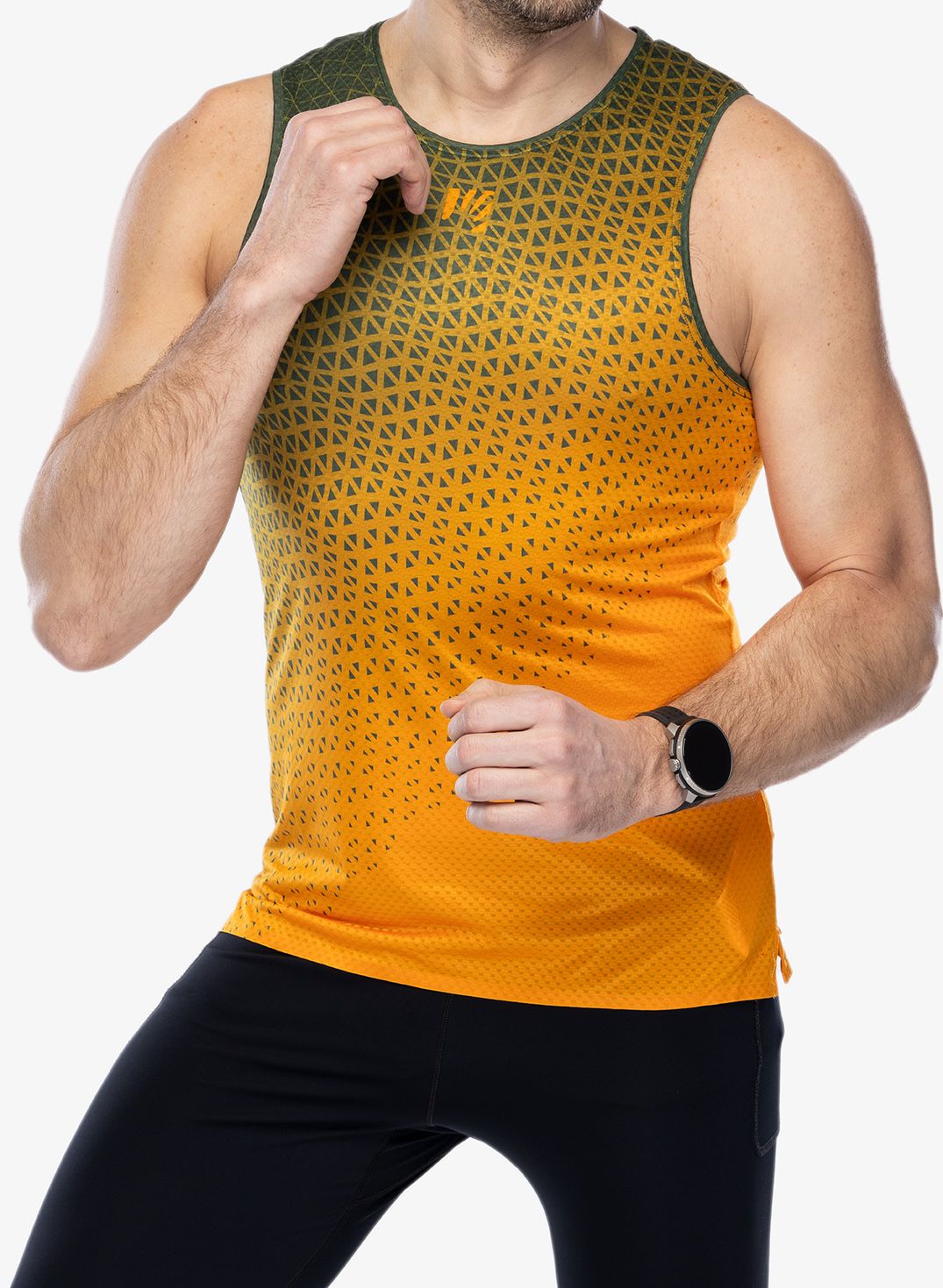Tekaška majica Karpos Lavaredo Ultra Tank - radiant/rifle green