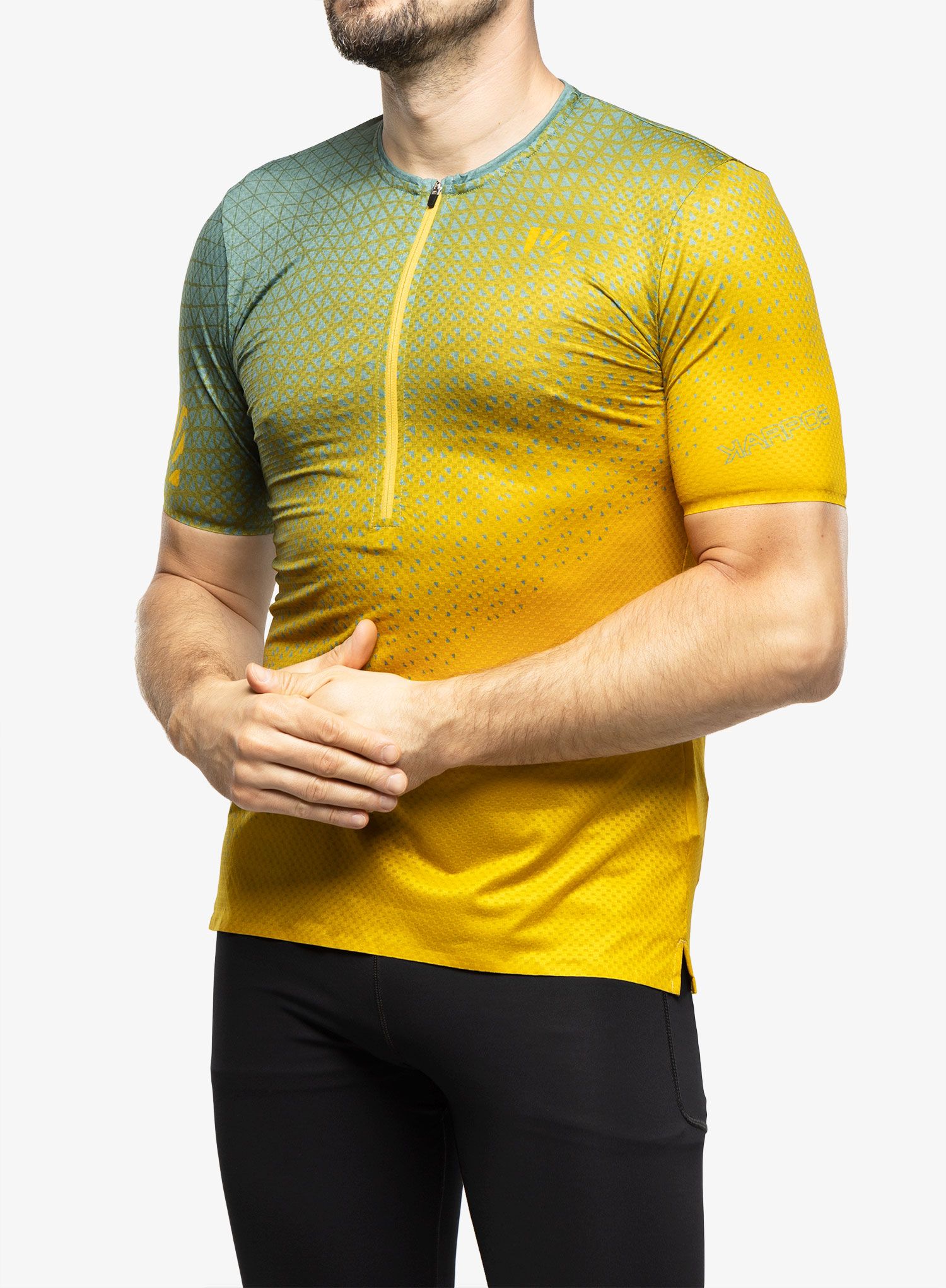 Tekaška majica Karpos Lavaredo Ultra Tech Jersey - lemon curry/dark slate