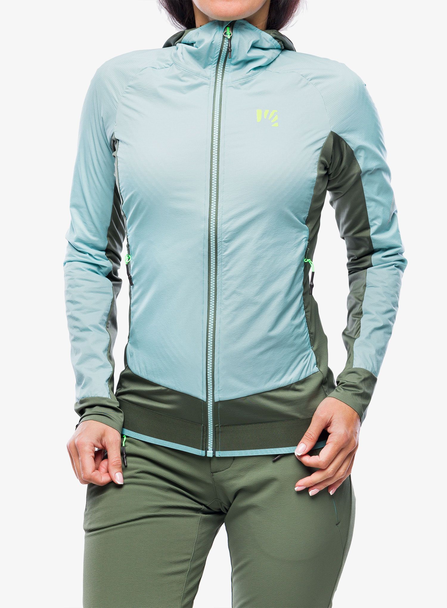 Ženska jakna za tek Karpos Lavaredo Winter Jacket - aqua sky/thyme