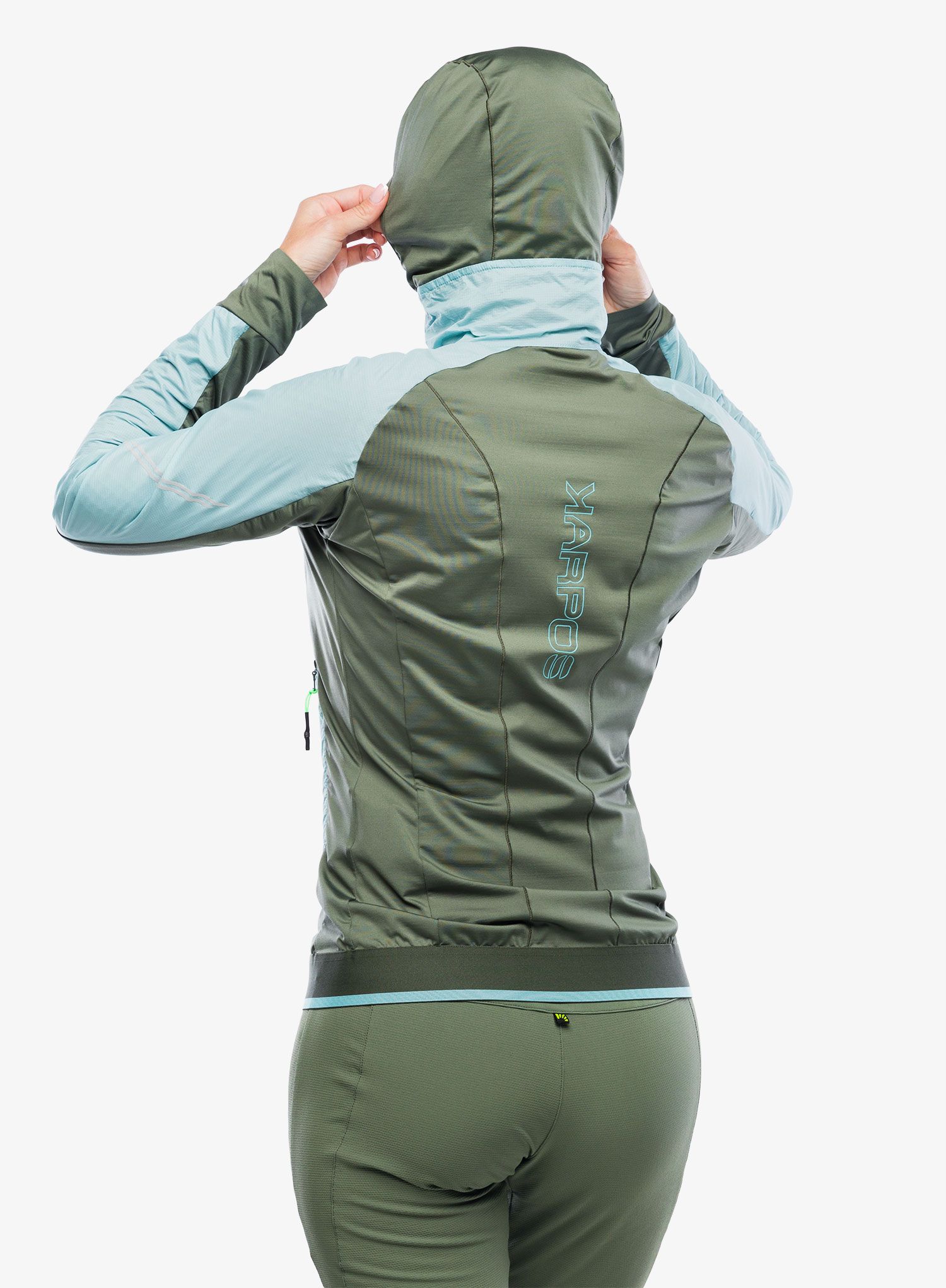 Ženska jakna za tek Karpos Lavaredo Winter Jacket - aqua sky/thyme