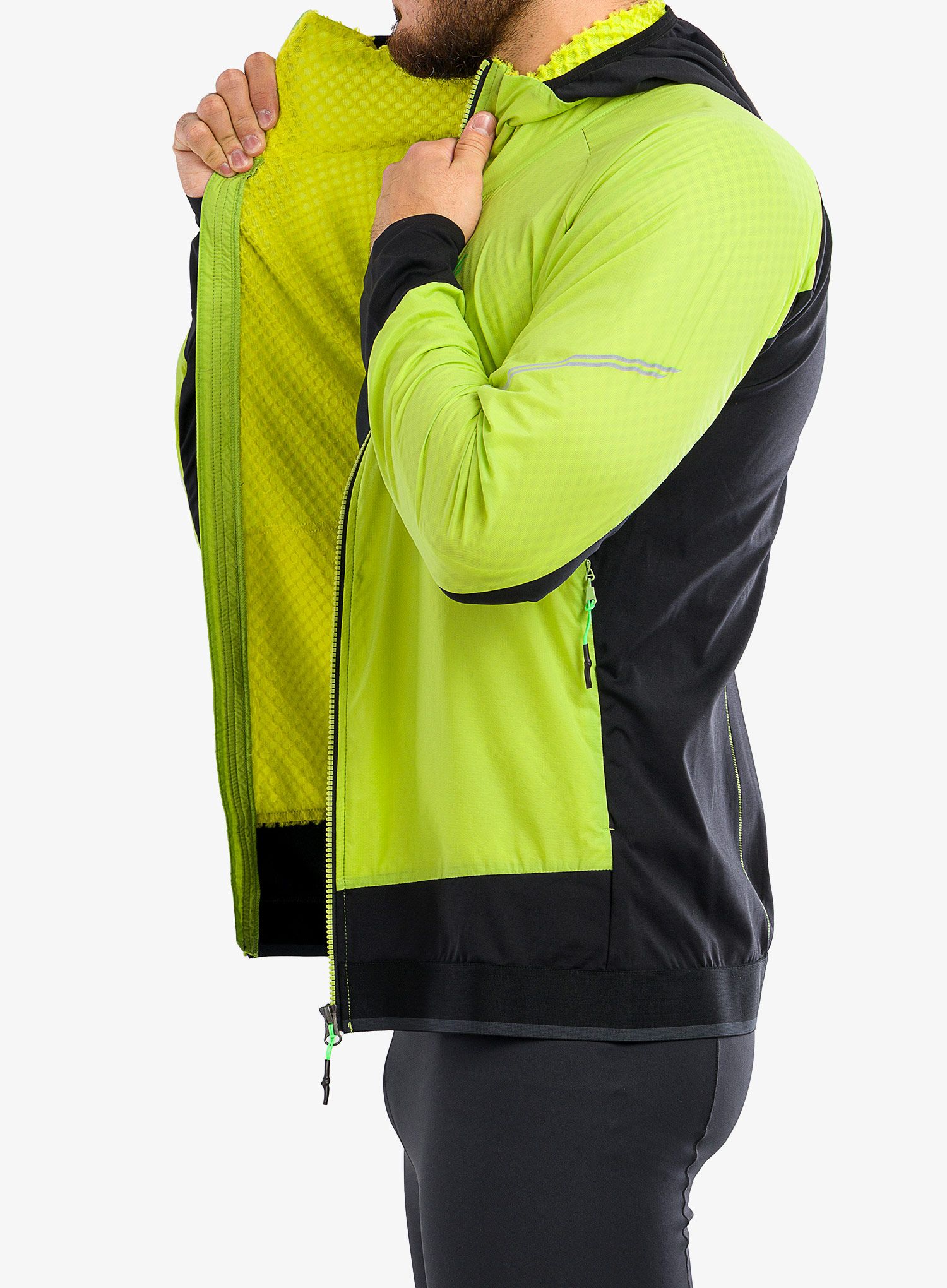 Tekaška jakna Karpos Lavaredo Winter Jacket - lime green/black