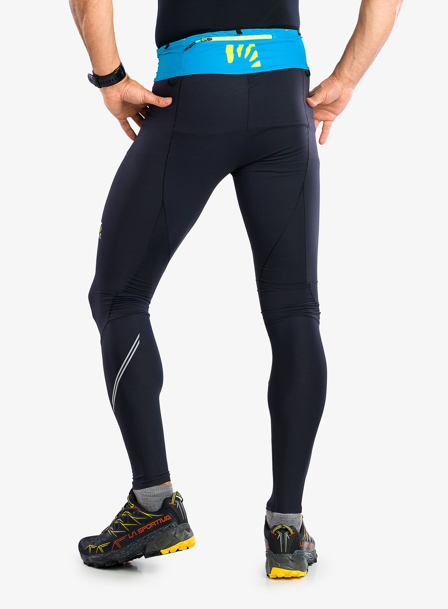 Tekaške pajkice Karpos lavaredo Winter Tight - black/blue jewel