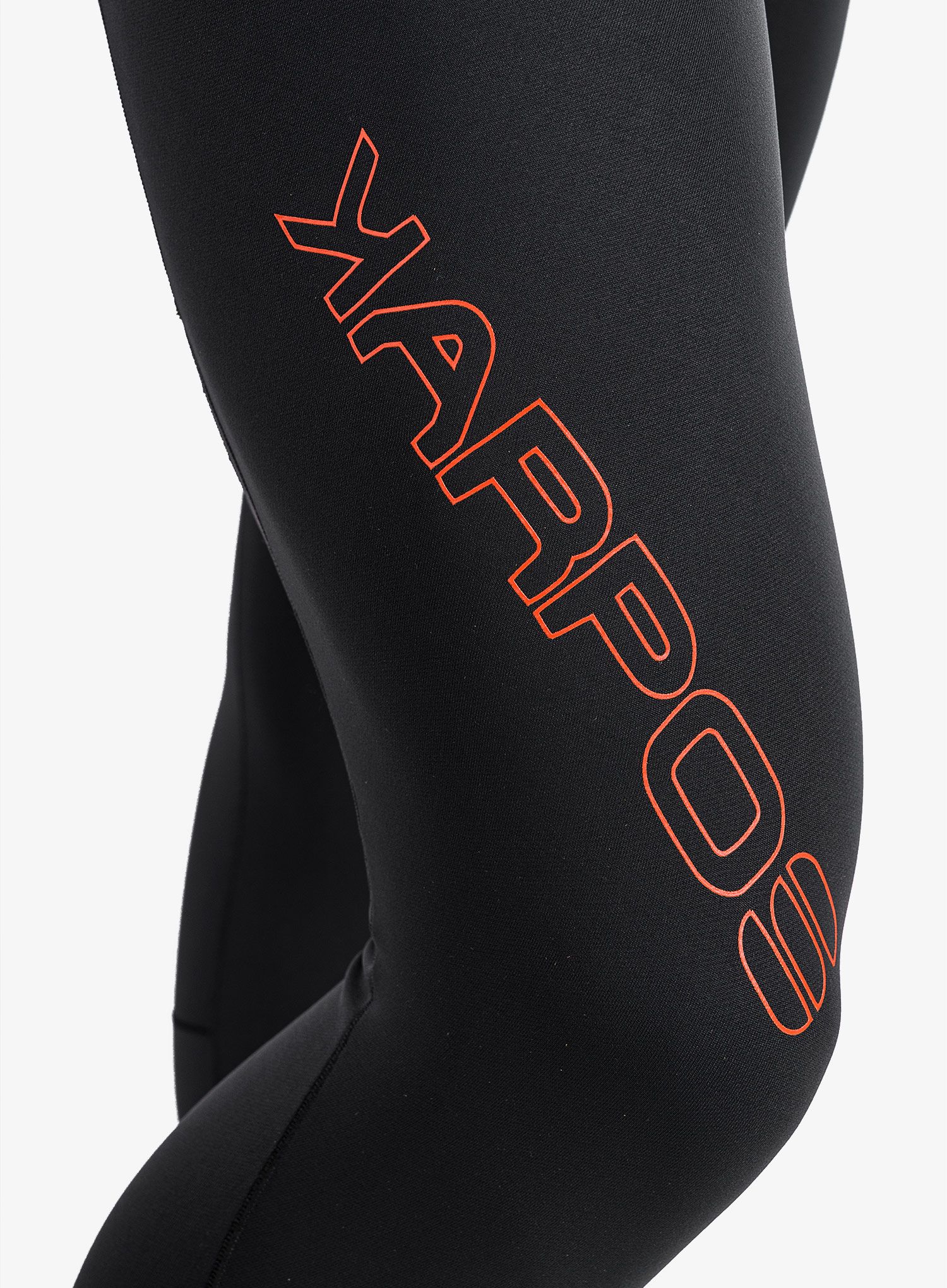 Moške pajkice za tek Karpos Lavaredo Winter Tight - black/lime green/grenadine