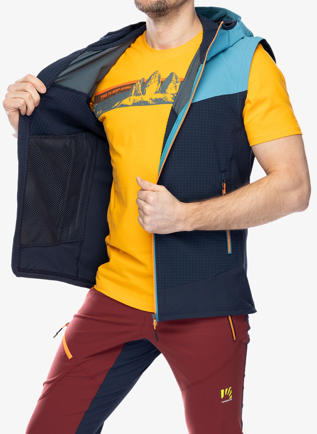 Jakna Karpos Lede  Convertible Jacket - outer space/larkspur