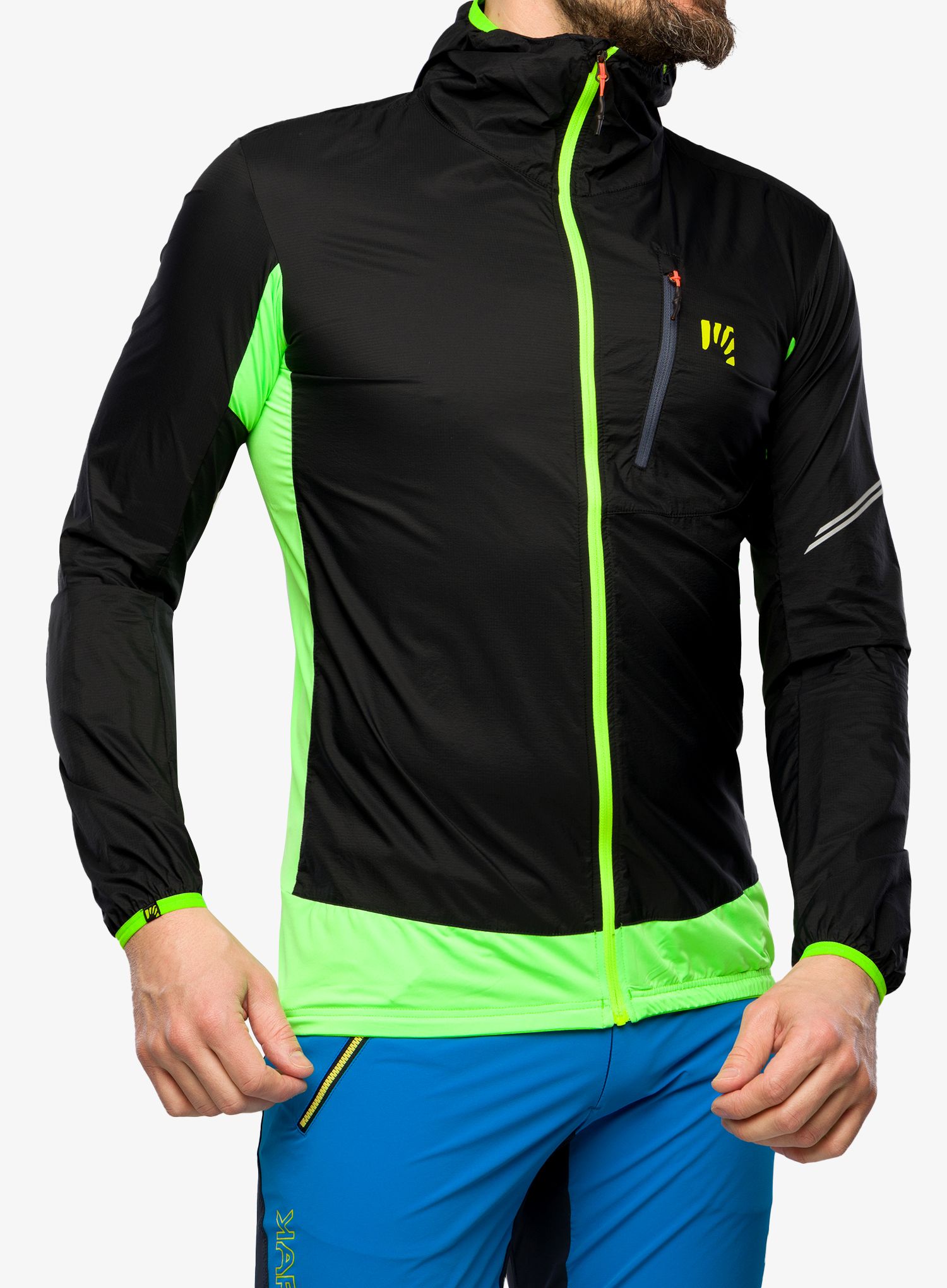 Vetrovka Karpos Lot Evo Jacket - black/jasmine green