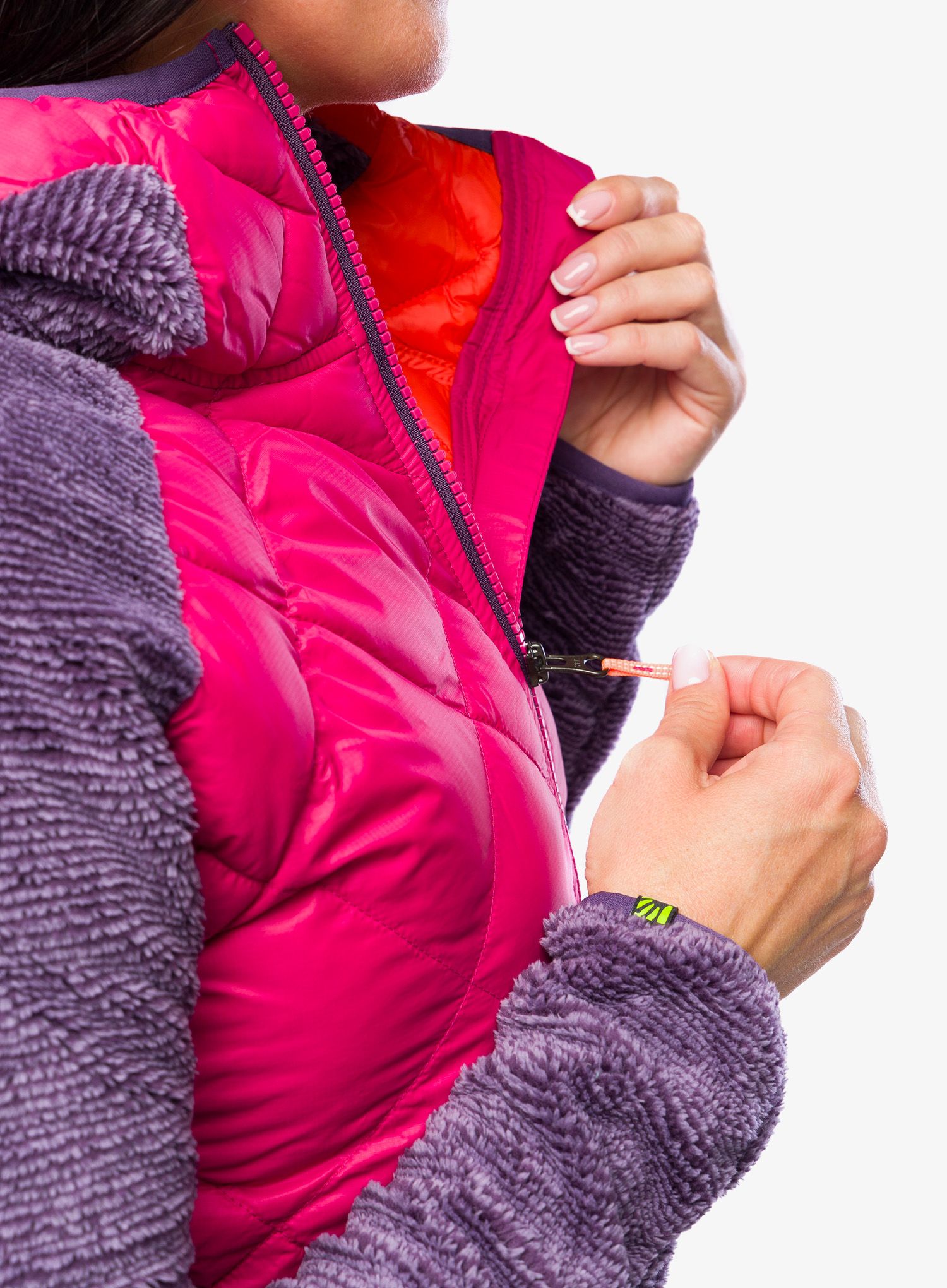 Ženska hibridna jakna Karpos Marmarole Jacket - granita/grape