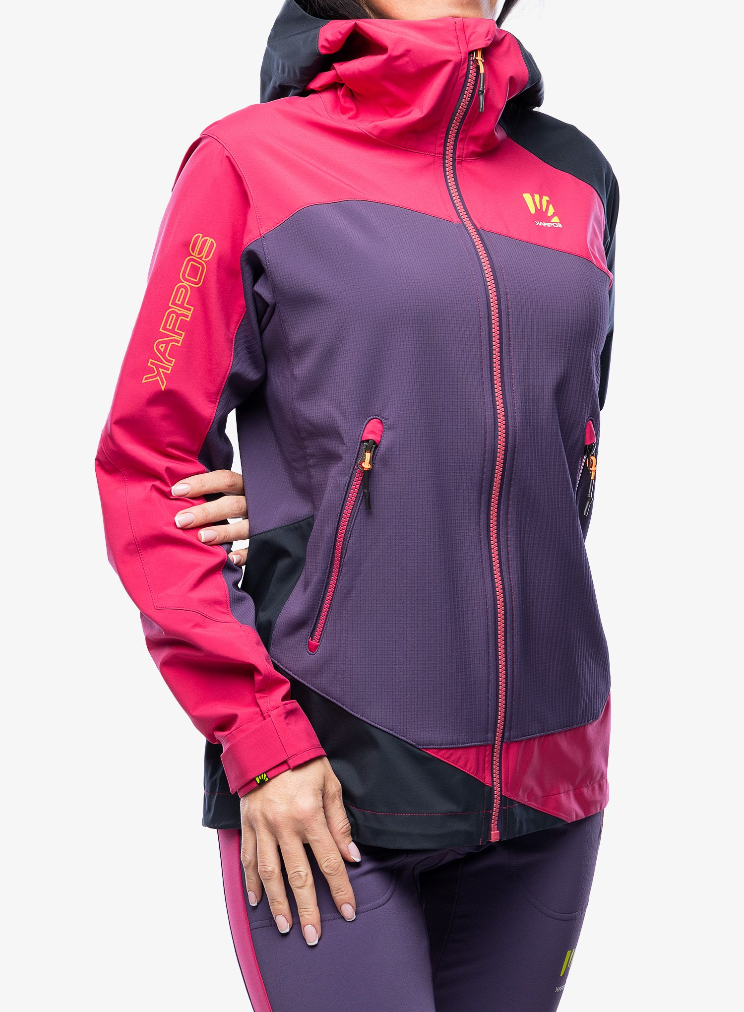 Ženska jakna za turno smučanje Karpos Marmolada Jacket - grape/granita/vulcan