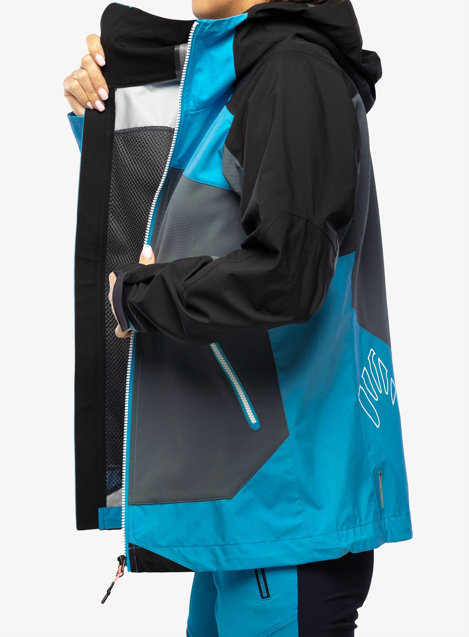Ženska smučarska jakna Karpos Marmolada Jacket - dark slate/blue atoll/black