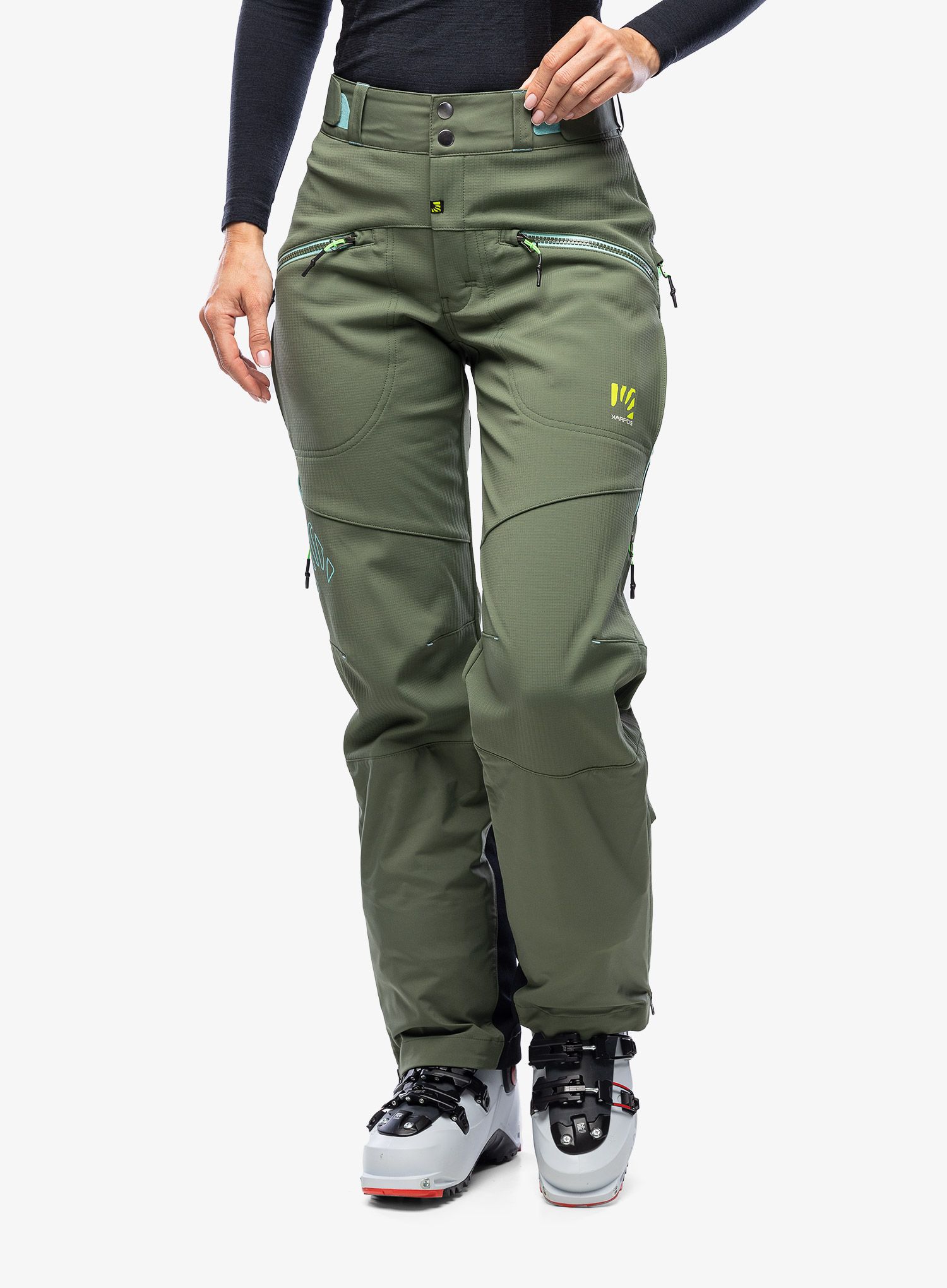 Ženske smučarske hlače Karpos Marmolada Pant - thyme