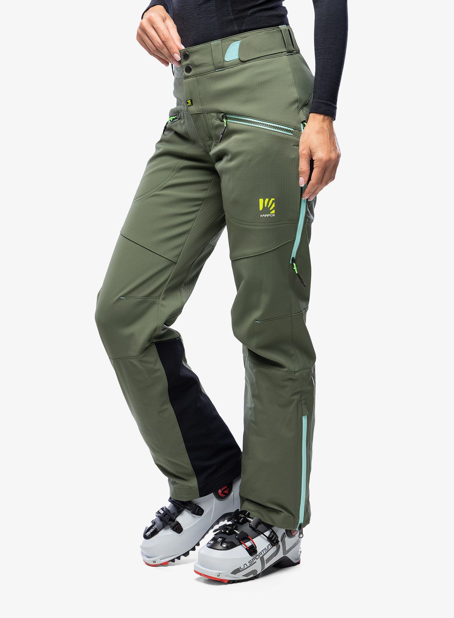 Ženske smučarske hlače Karpos Marmolada Pant - thyme