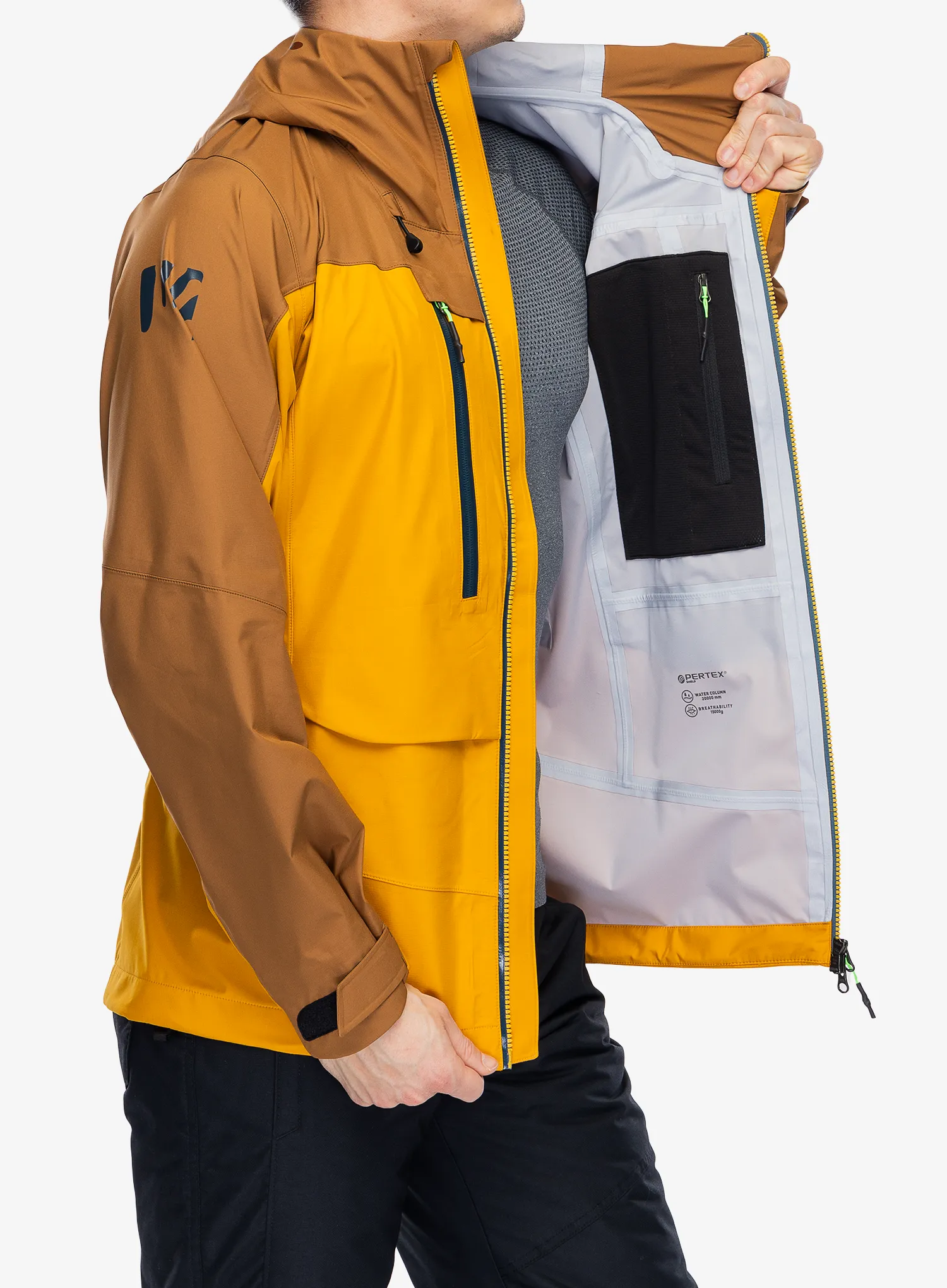 Nepremočljiva jakna Karpos Midi Shell Jacket - golden/nuthatch