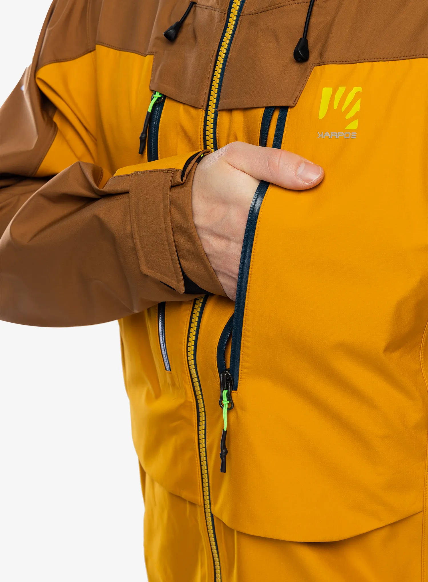 Nepremočljiva jakna Karpos Midi Shell Jacket - golden/nuthatch