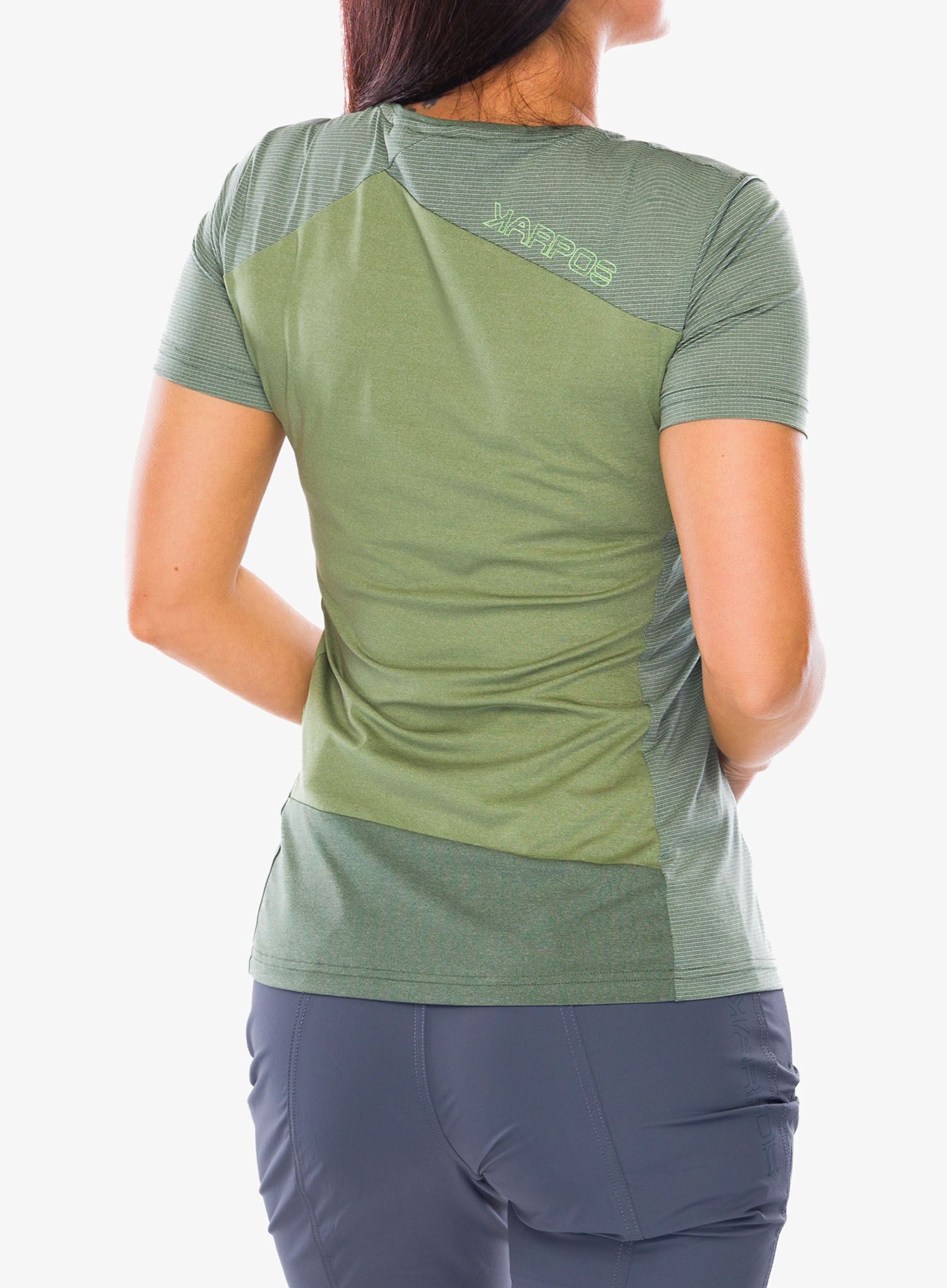 Ženska športna majica Karpos Nuvolau Jersey - rifle green/cedar green