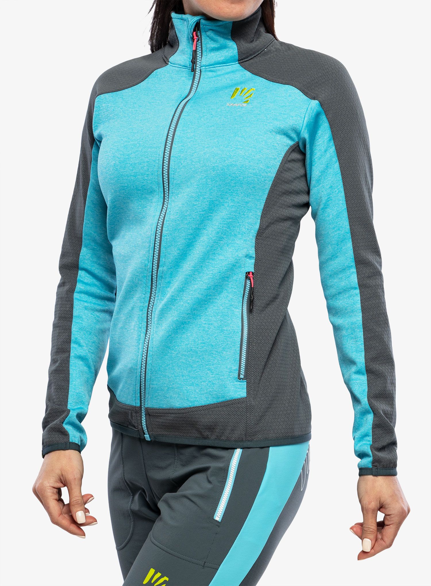 Ženski flis Karpos Odle Fleece - blue atoll/dark slate