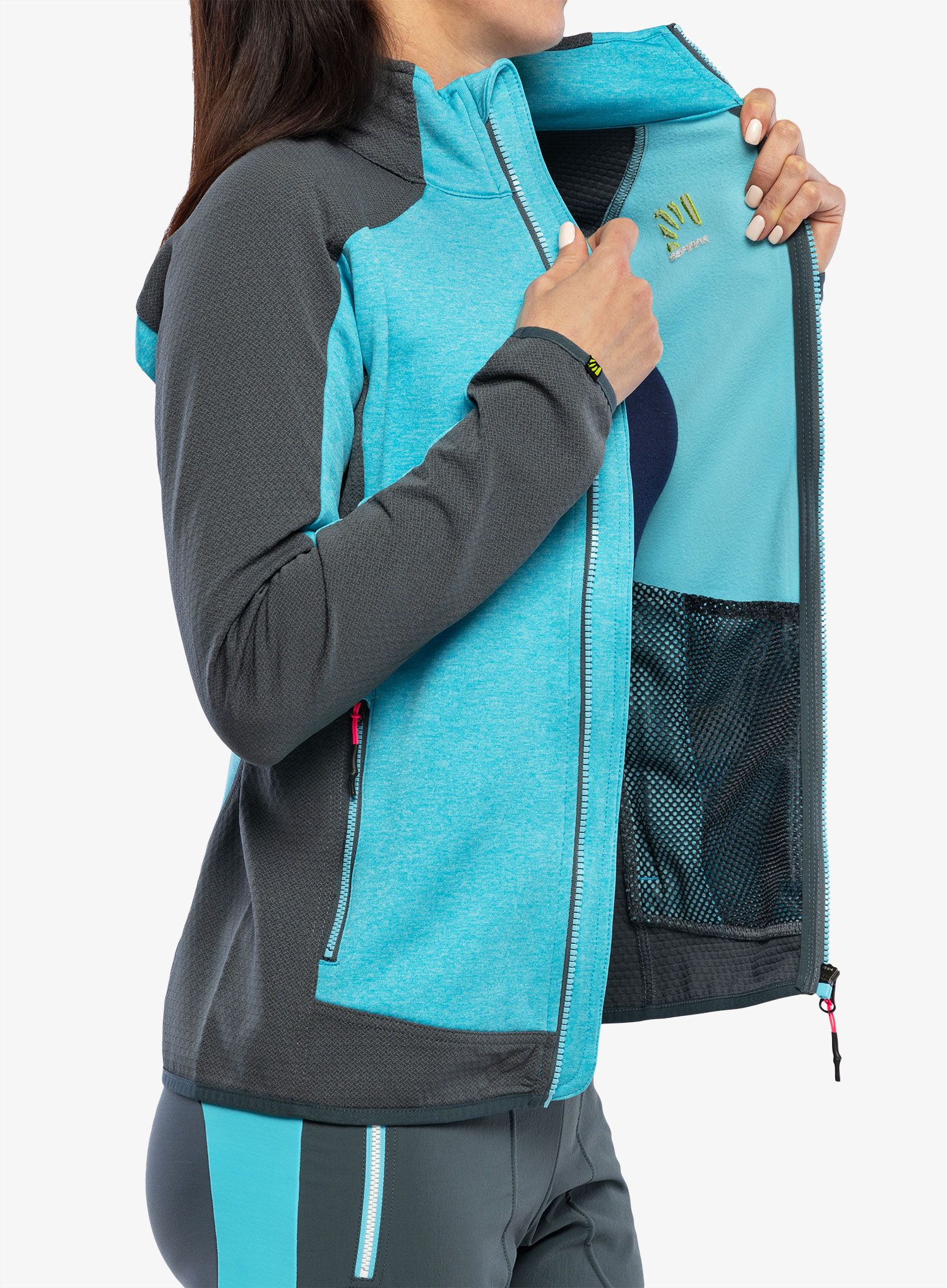 Ženski flis Karpos Odle Fleece - blue atoll/dark slate