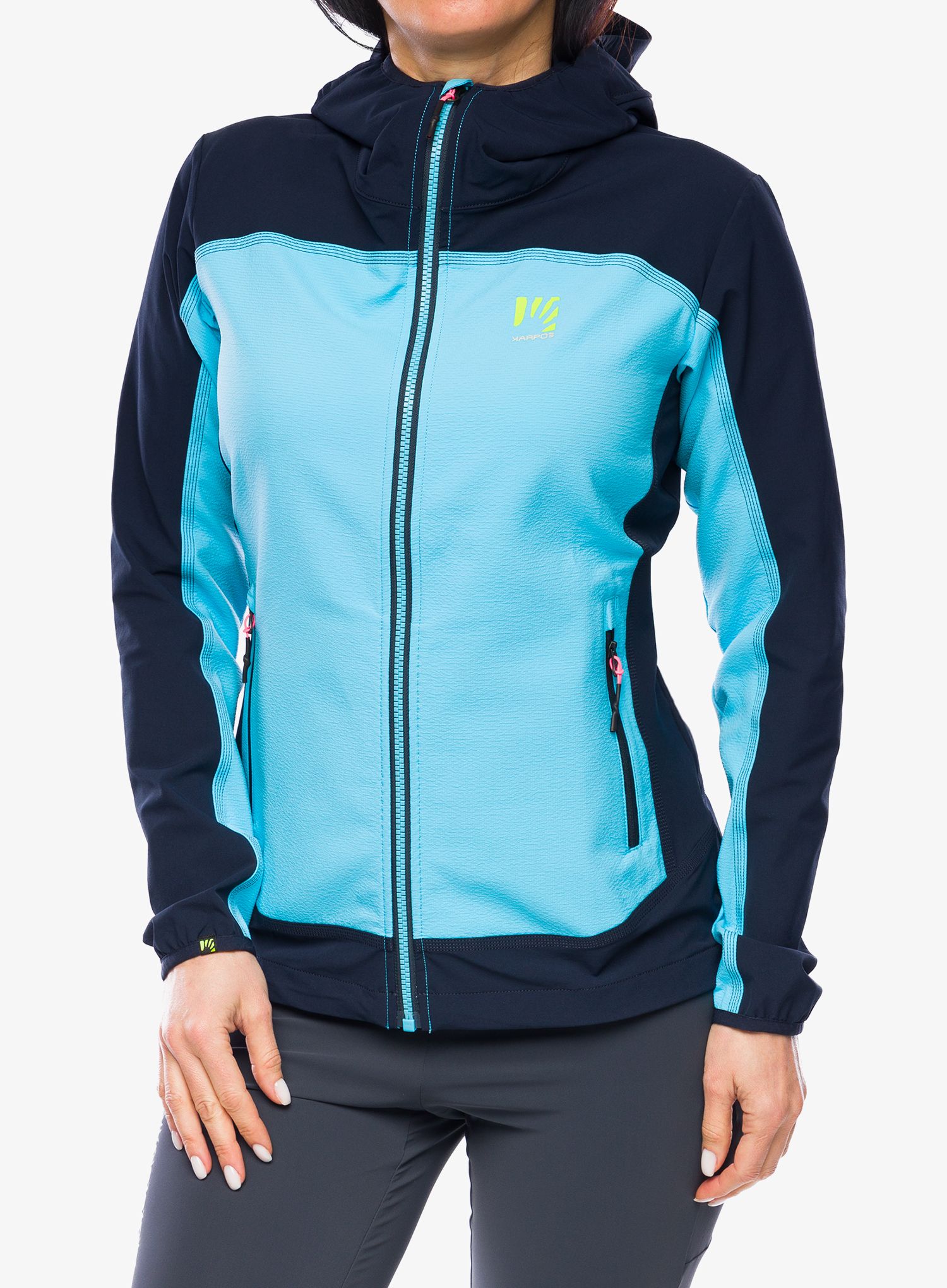 Ženska jakna Karpos Parete Jacket - blue atoll/sky captain