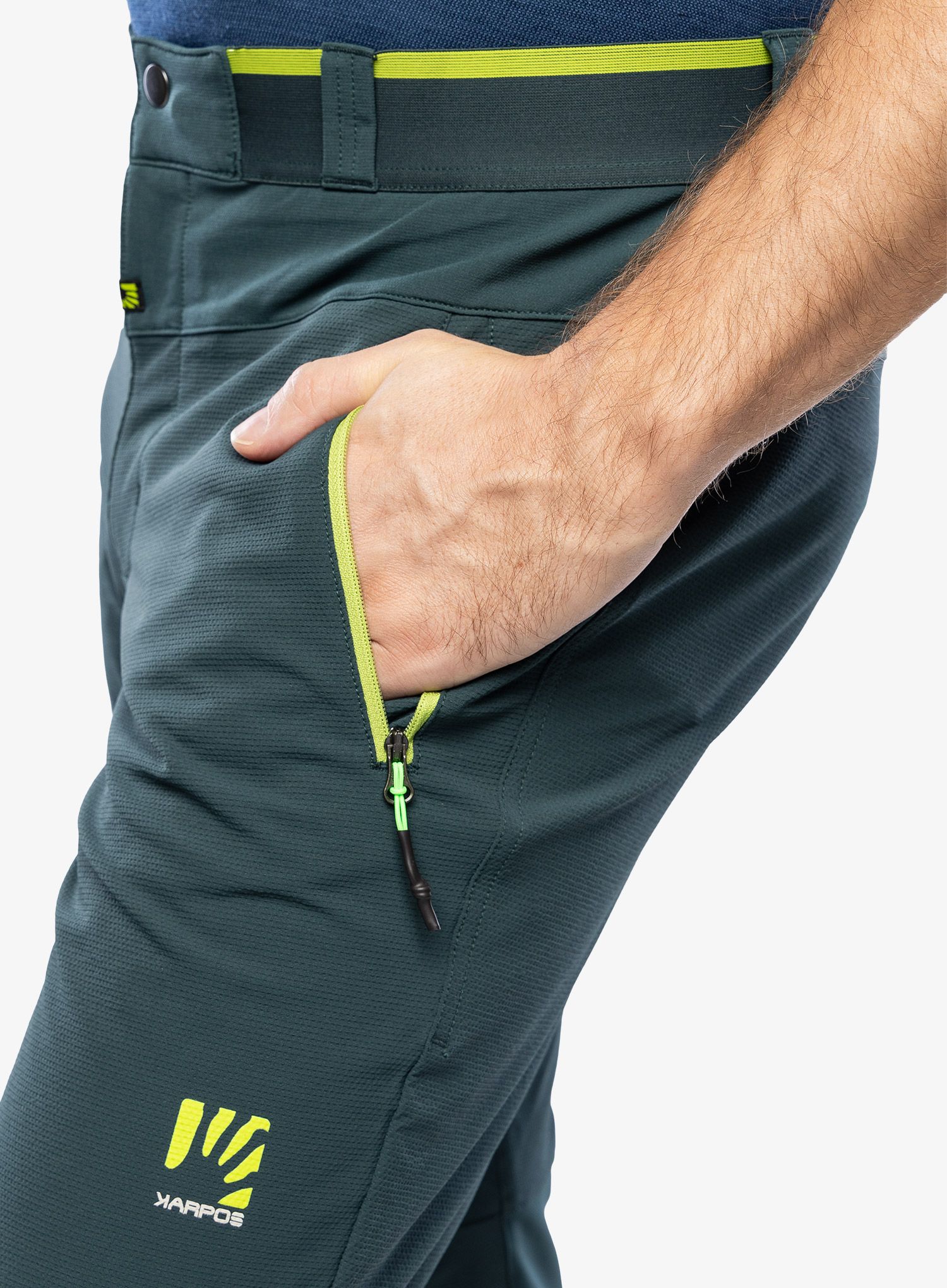 Pohodniške hlače Karpos Pietena Pant - forest/kiwi colada