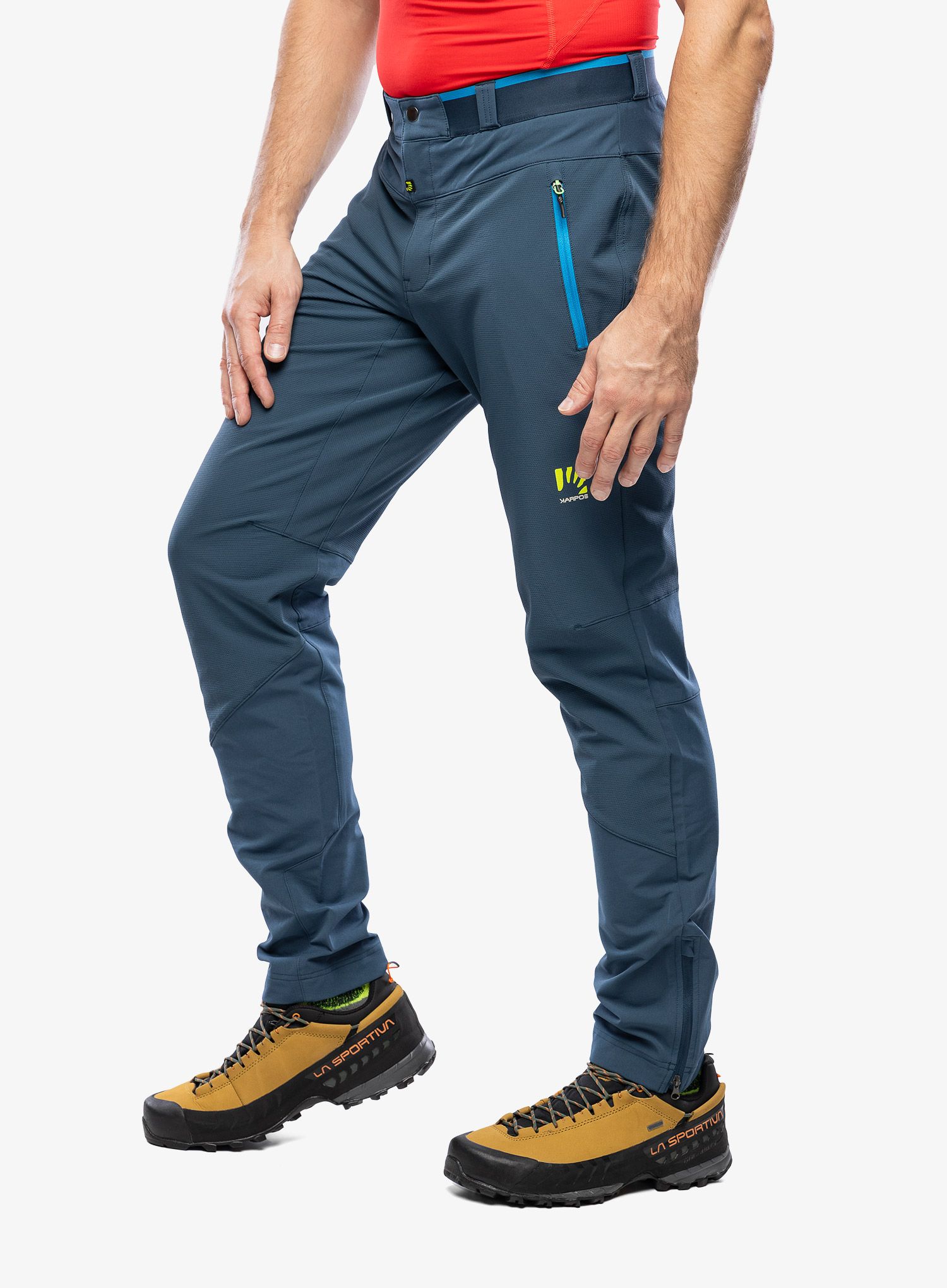 Pohodniške hlače Karpos Pietena Pant - midnight/diva blue