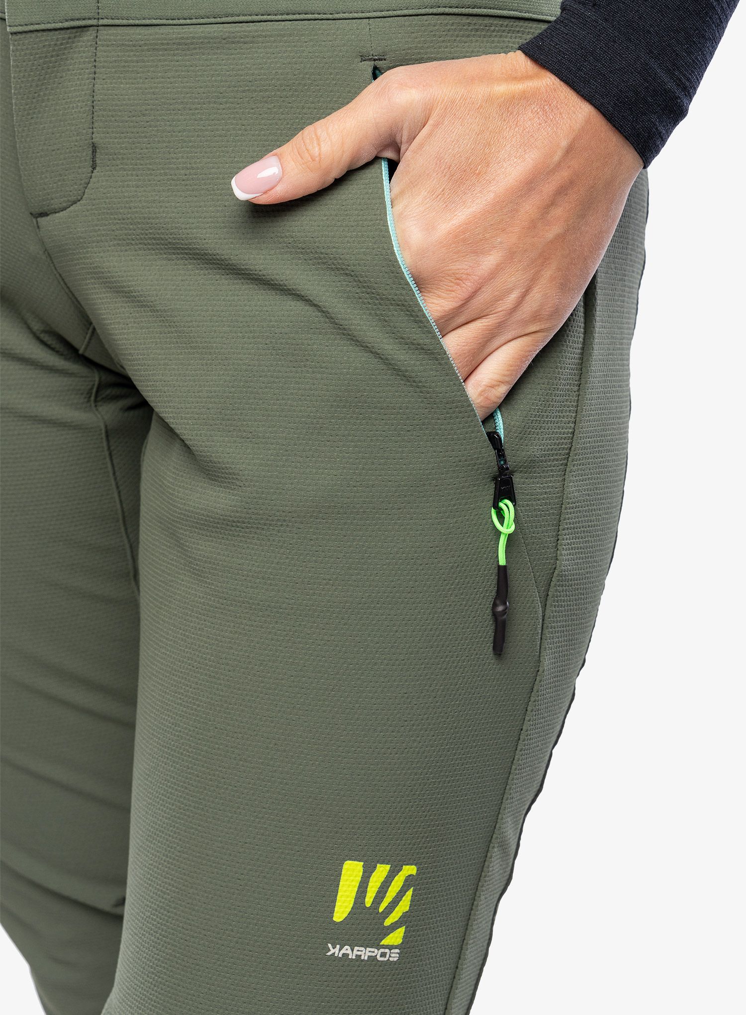 Ženske pohodniške hlače Karpos Pietena Pant - thyme