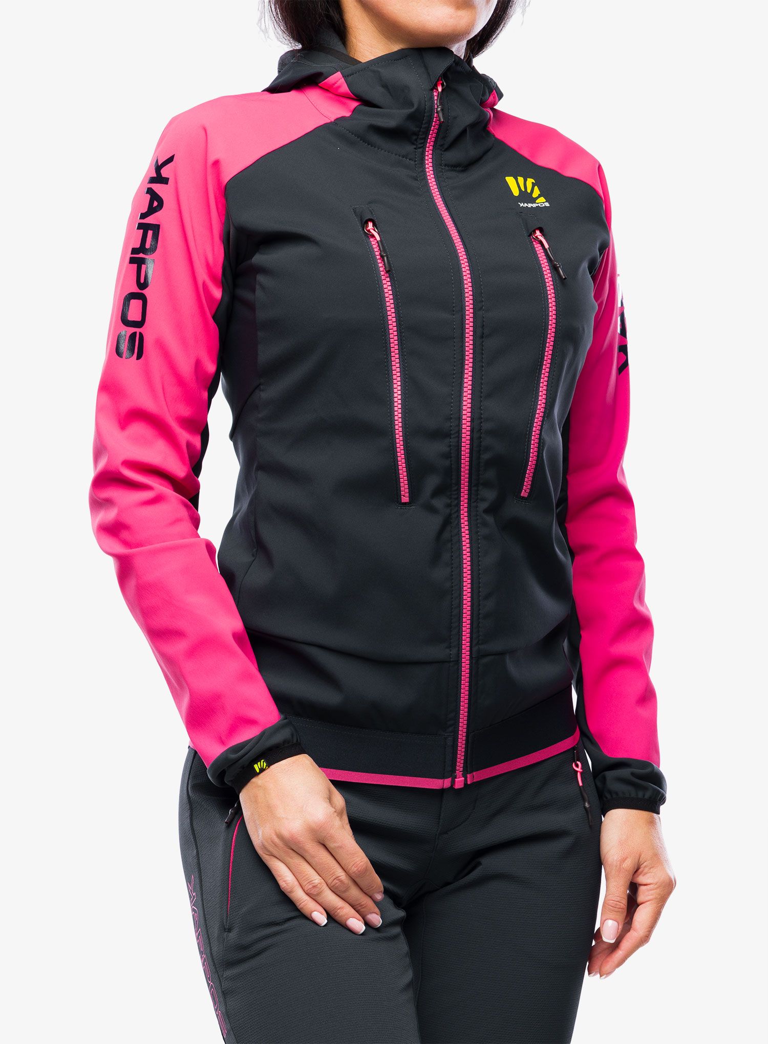 Ženska jakna za turno smučanje Karpos Piz Palu Jacket - vulcan/pink