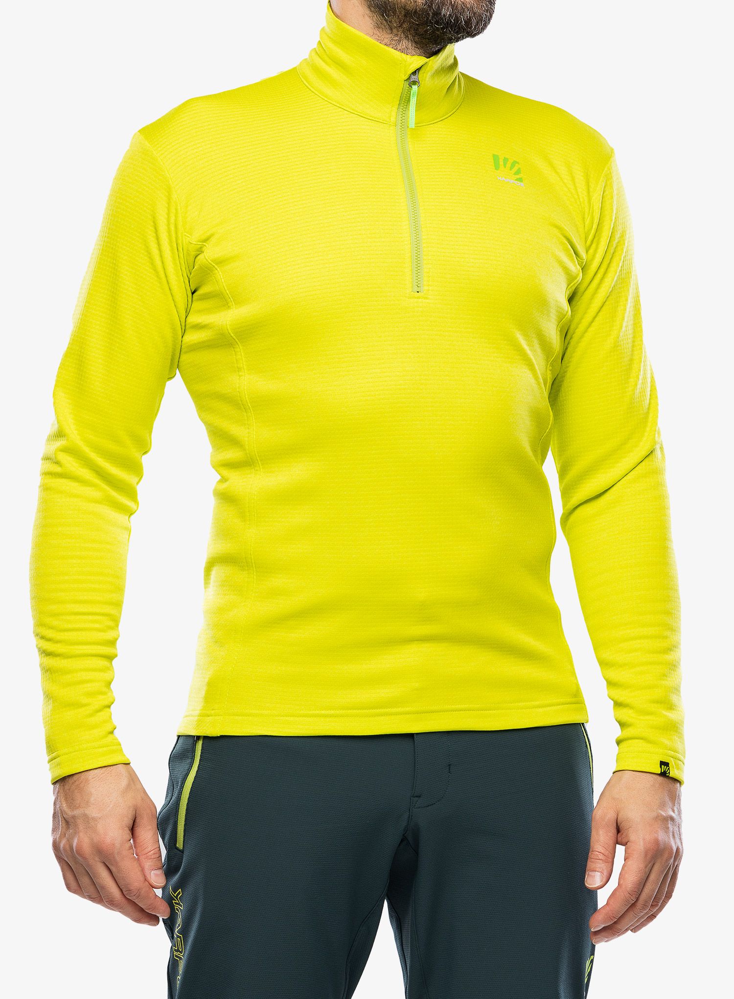 Jopica z zadrgo Karpos Pizzocco Half Zip - kiwi colada