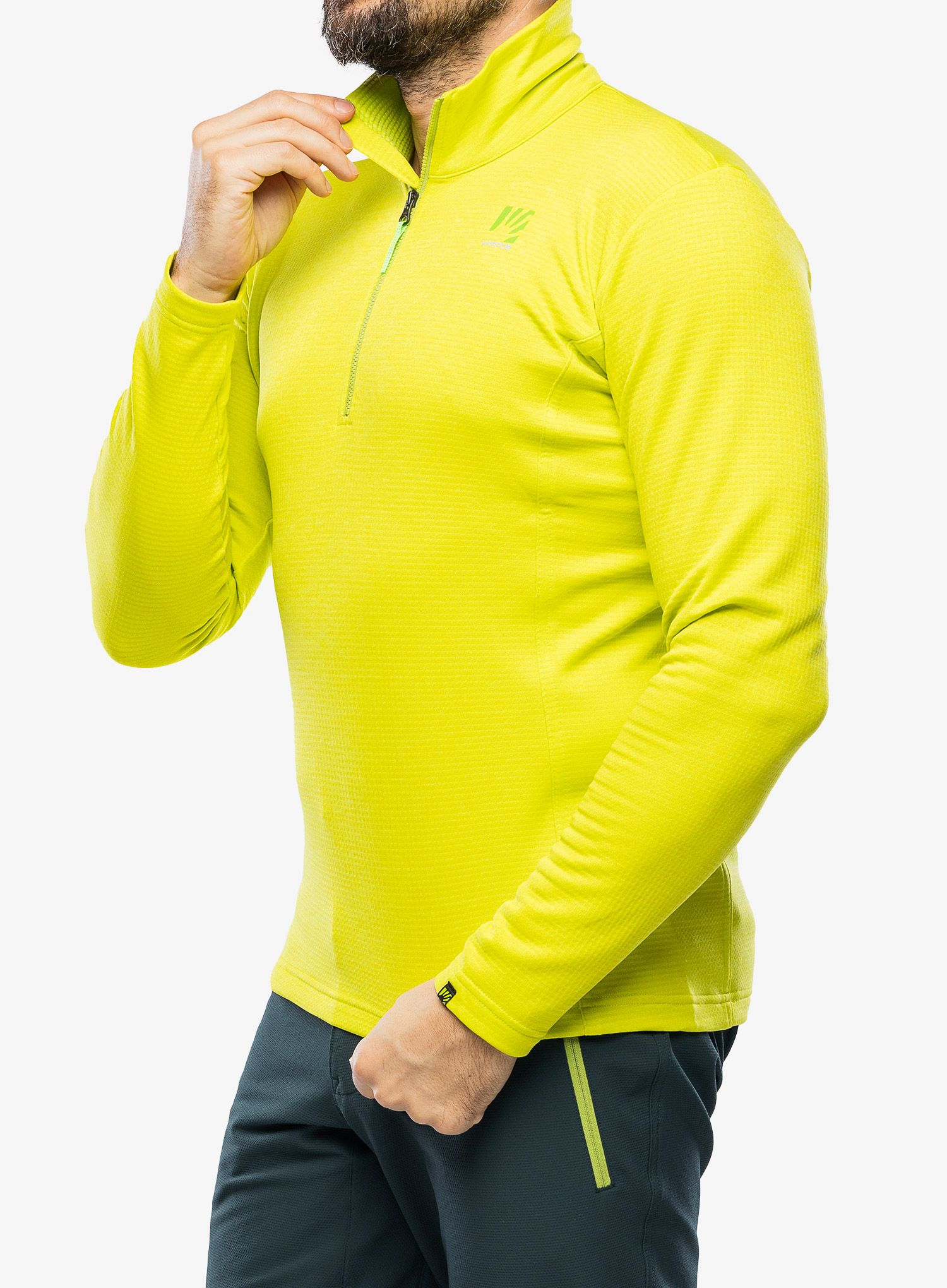 Jopica z zadrgo Karpos Pizzocco Half Zip - kiwi colada