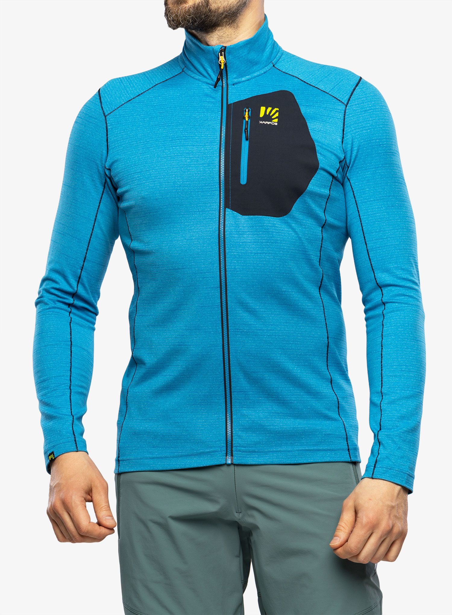 Jopica na zadrgo Karpos Pomedes Fleece - indigo bunting/outer space