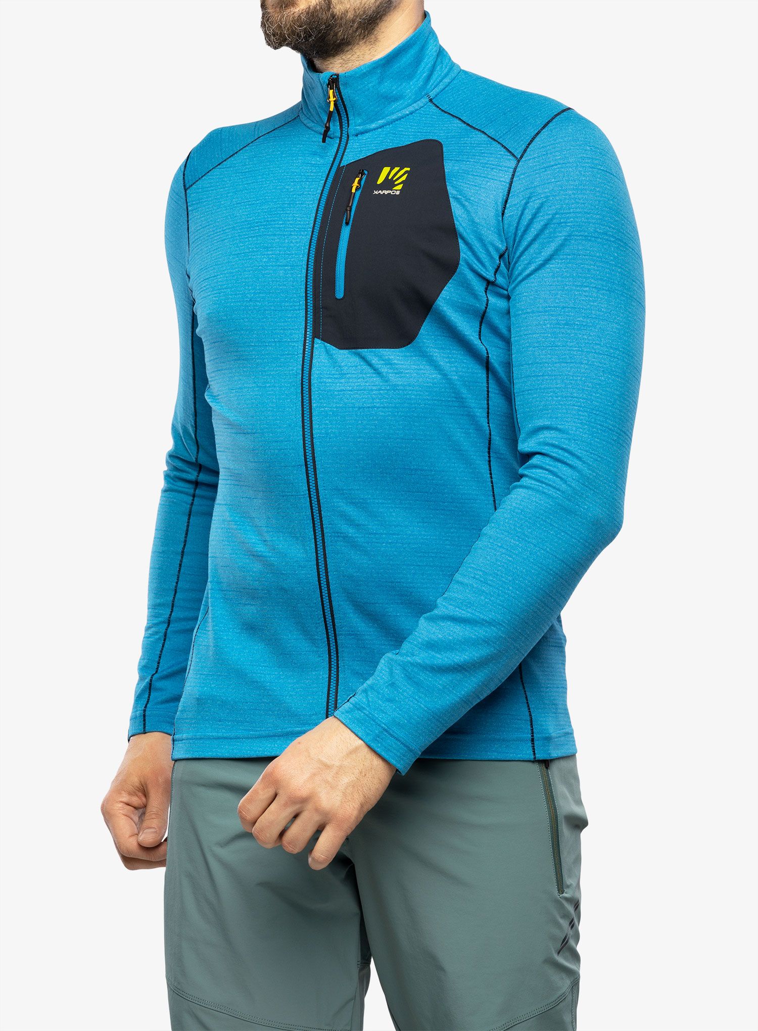 Jopica na zadrgo Karpos Pomedes Fleece - indigo bunting/outer space
