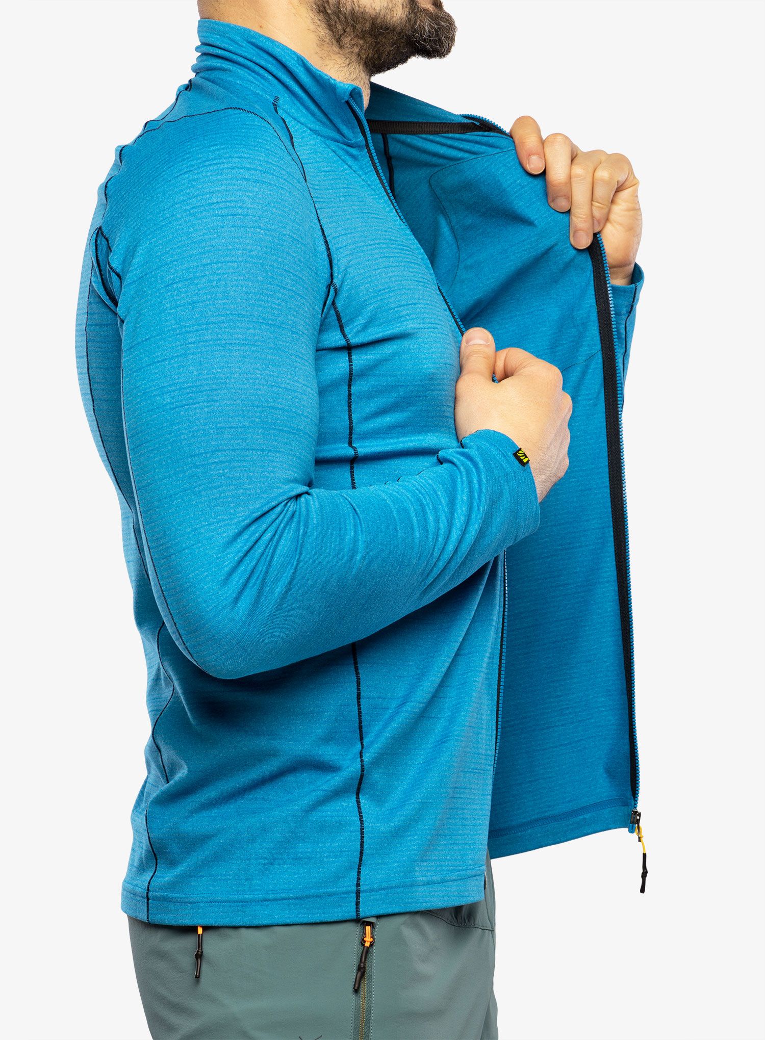 Jopica na zadrgo Karpos Pomedes Fleece - indigo bunting/outer space