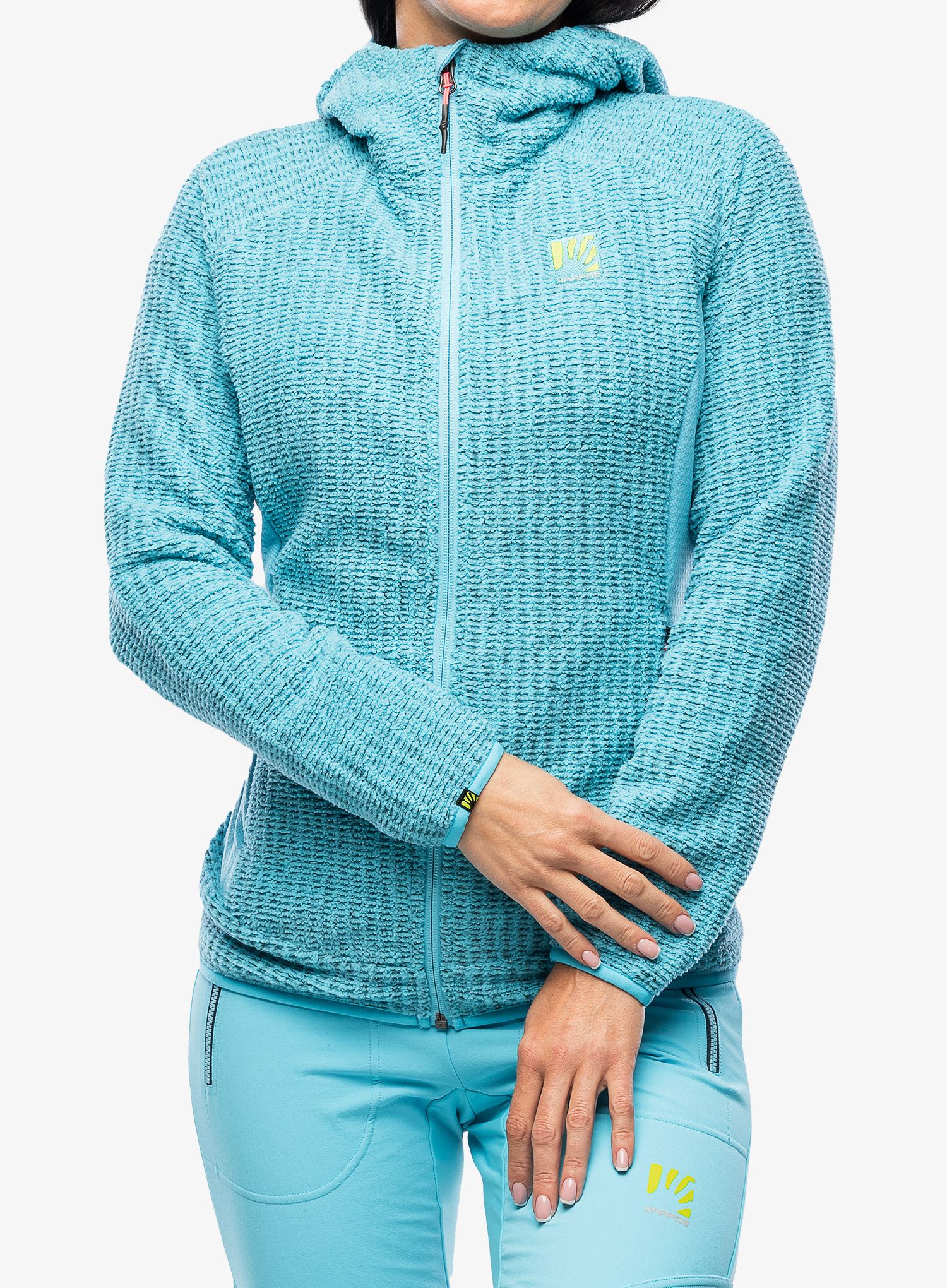 Ženski flis Karpos Rocchetta Hoodie Fleece - blue atoll
