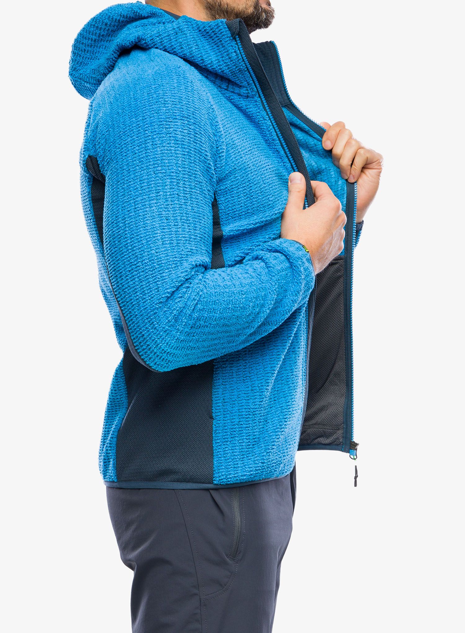 Jopica s kapuco Karpos Rocchetta Hoodie Fleece - diva blue/midnight