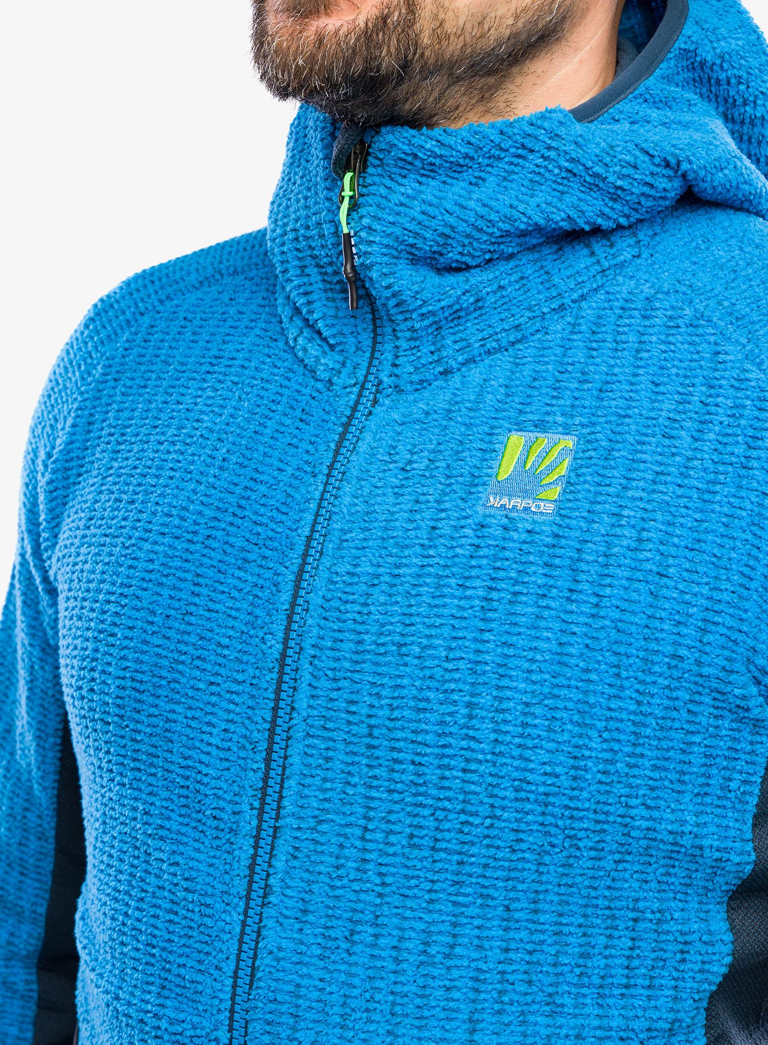 Jopica s kapuco Karpos Rocchetta Hoodie Fleece - diva blue/midnight