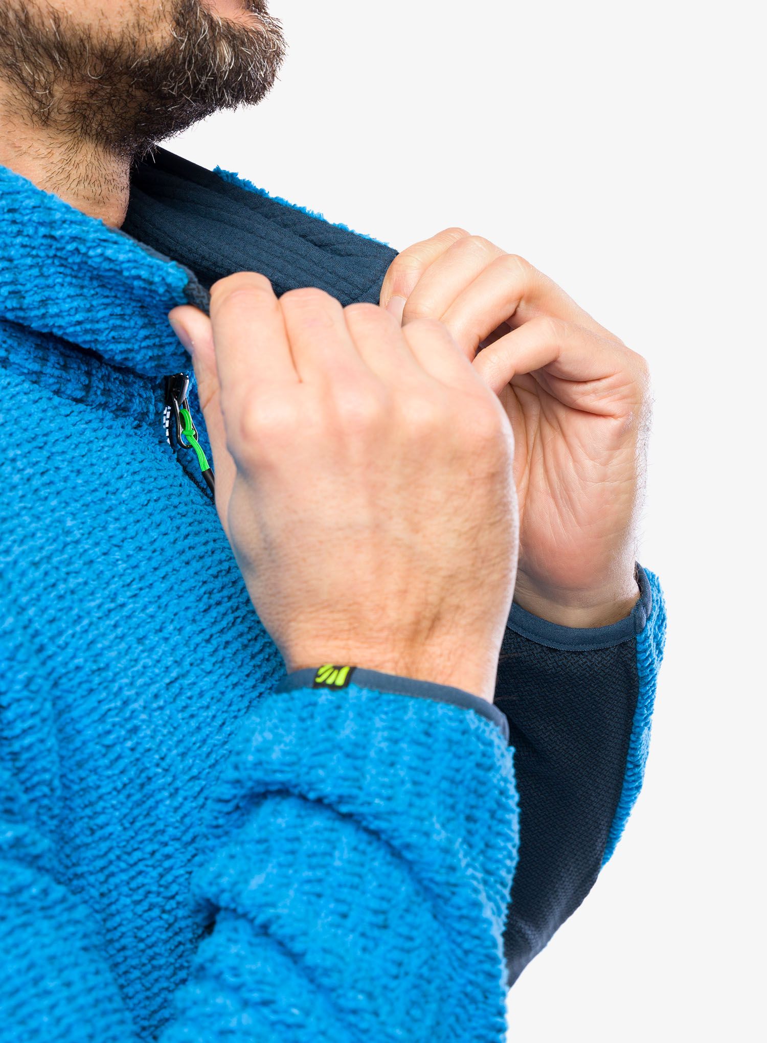 Jopica s kapuco Karpos Rocchetta Hoodie Fleece - diva blue/midnight