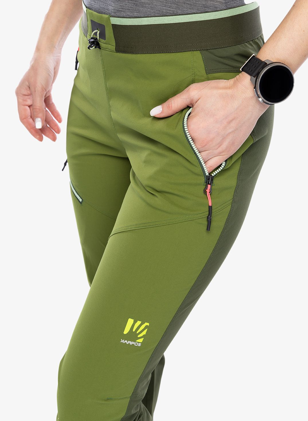 Ženske hlače Karpos Rock Evo Pant - cedar green/rifle green