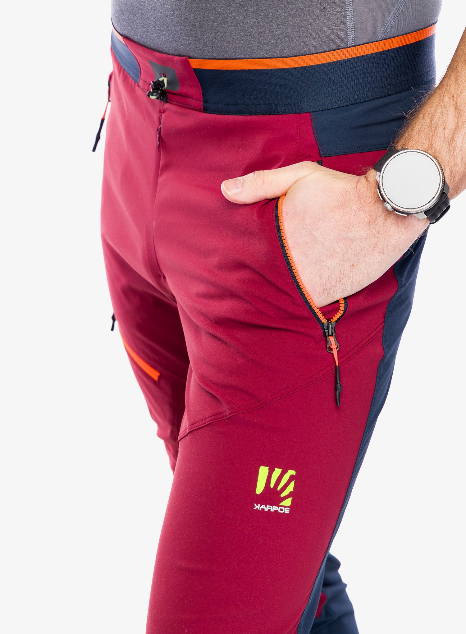 Hlače Karpos Rock Evo Pant - pomegranate/outer space