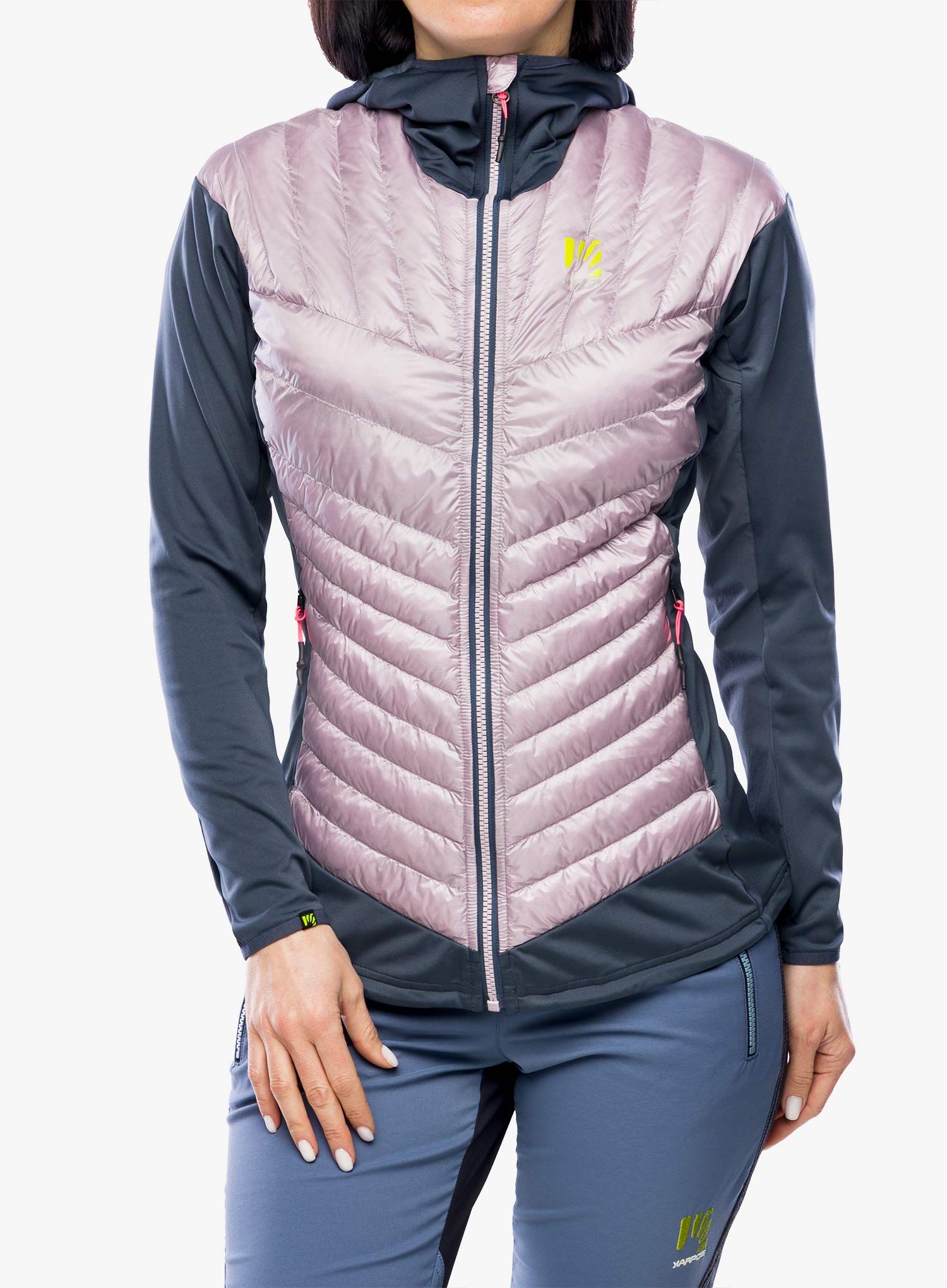 Ženska hibridna jakna Karpos Sass De Mura Jacket - nirvana/ombre blue