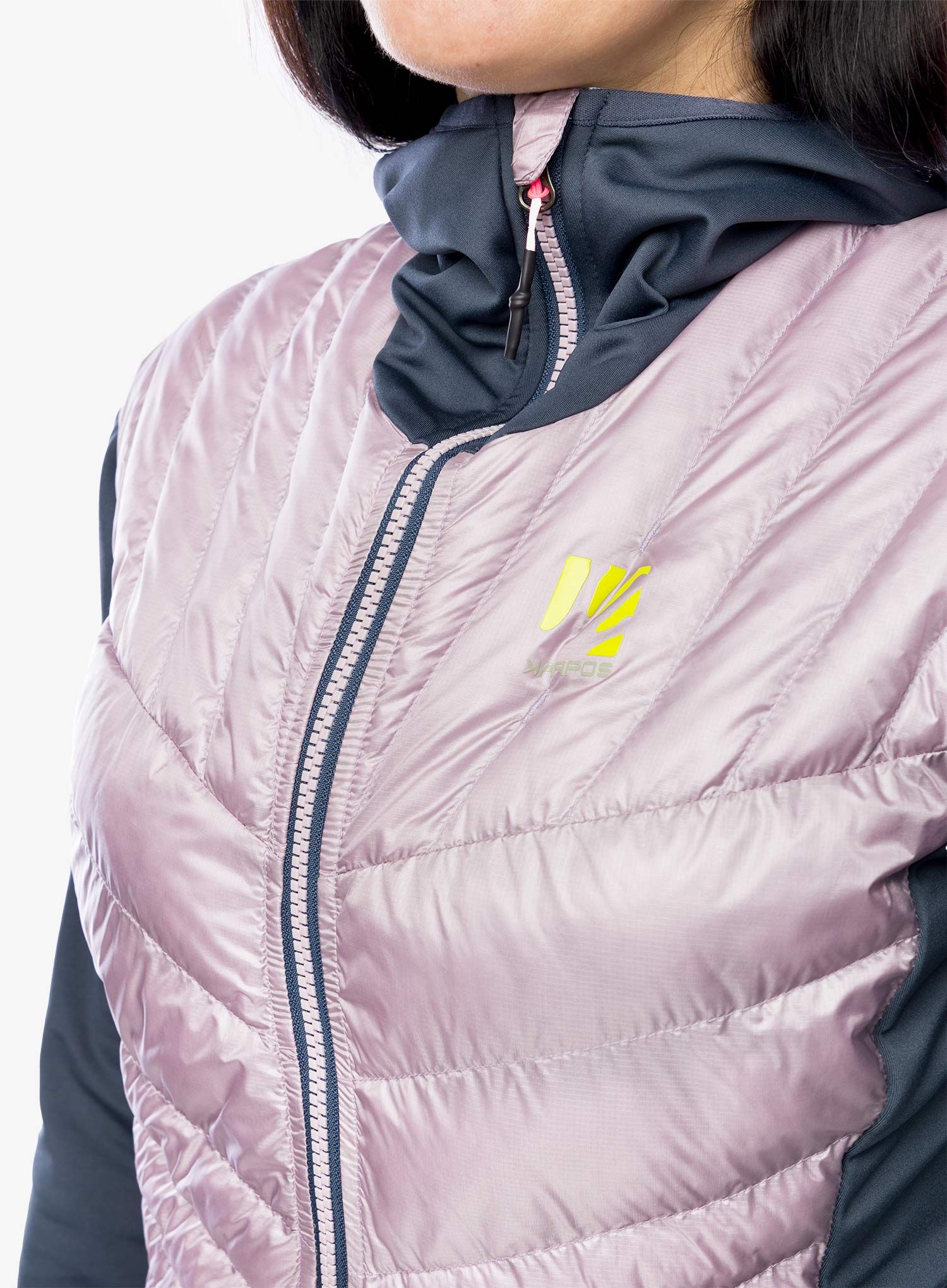 Ženska hibridna jakna Karpos Sass De Mura Jacket - nirvana/ombre blue