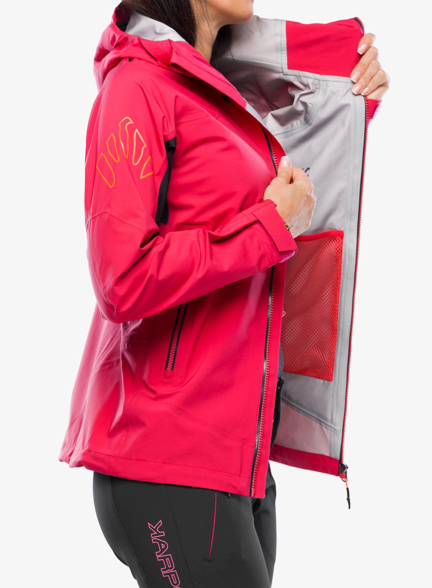Ženska nepremočljiva jakna Karpos Storm Evo Jacket - granita/vulcan