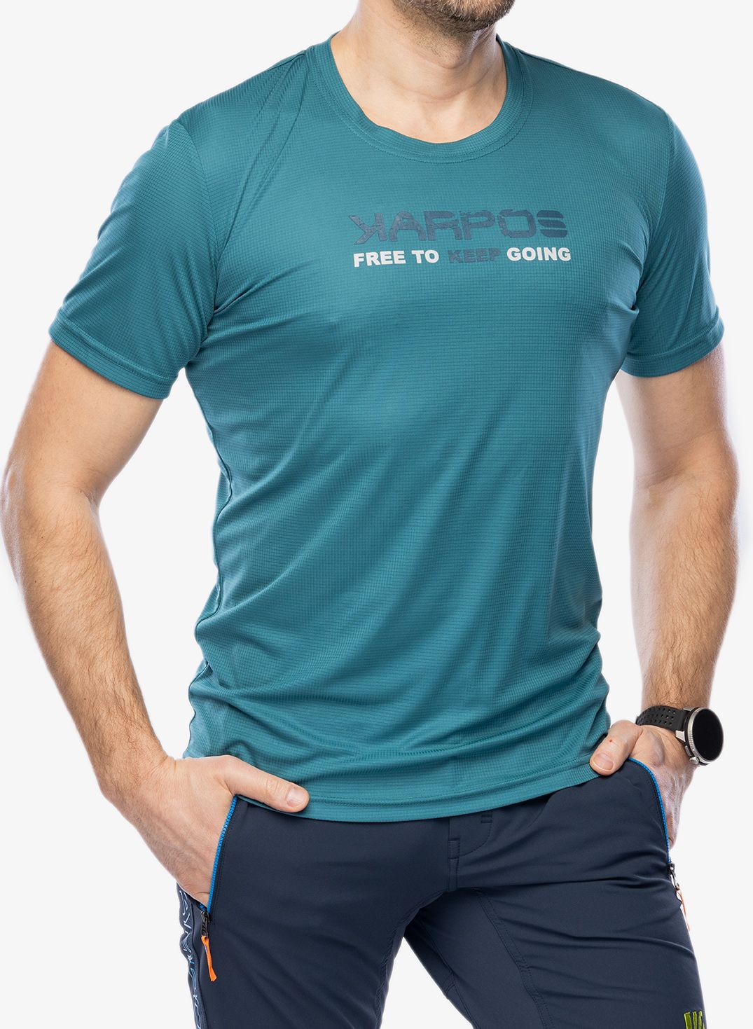 Kolesarska majica Karpos Val Federia Tee - hydro print 1