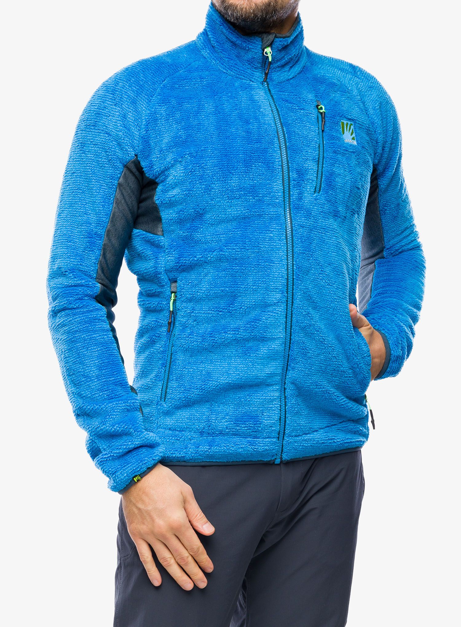 Flis Karpos Vertice Fleece - diva blue