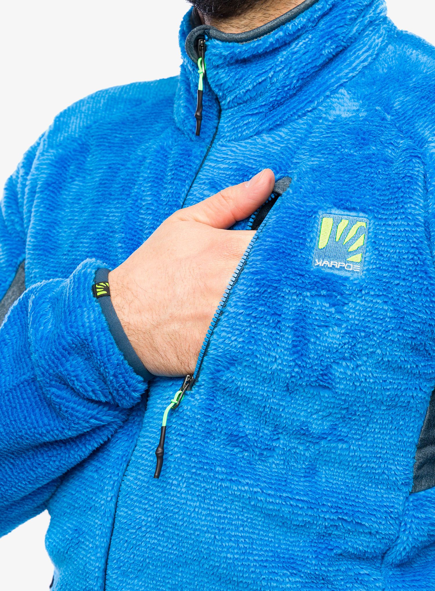 Flis Karpos Vertice Fleece - diva blue