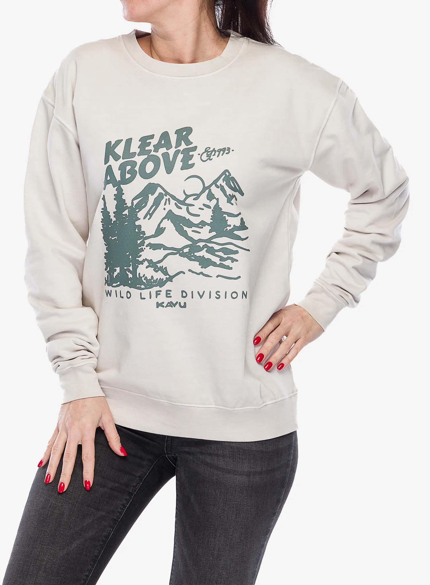 Puloverji brez kapuce Kavu Core Crew - oatmeal