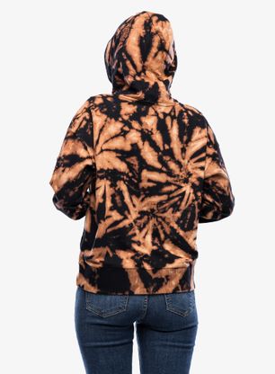 Ženska jopa s kapuco Kavu En Route - range tie dye