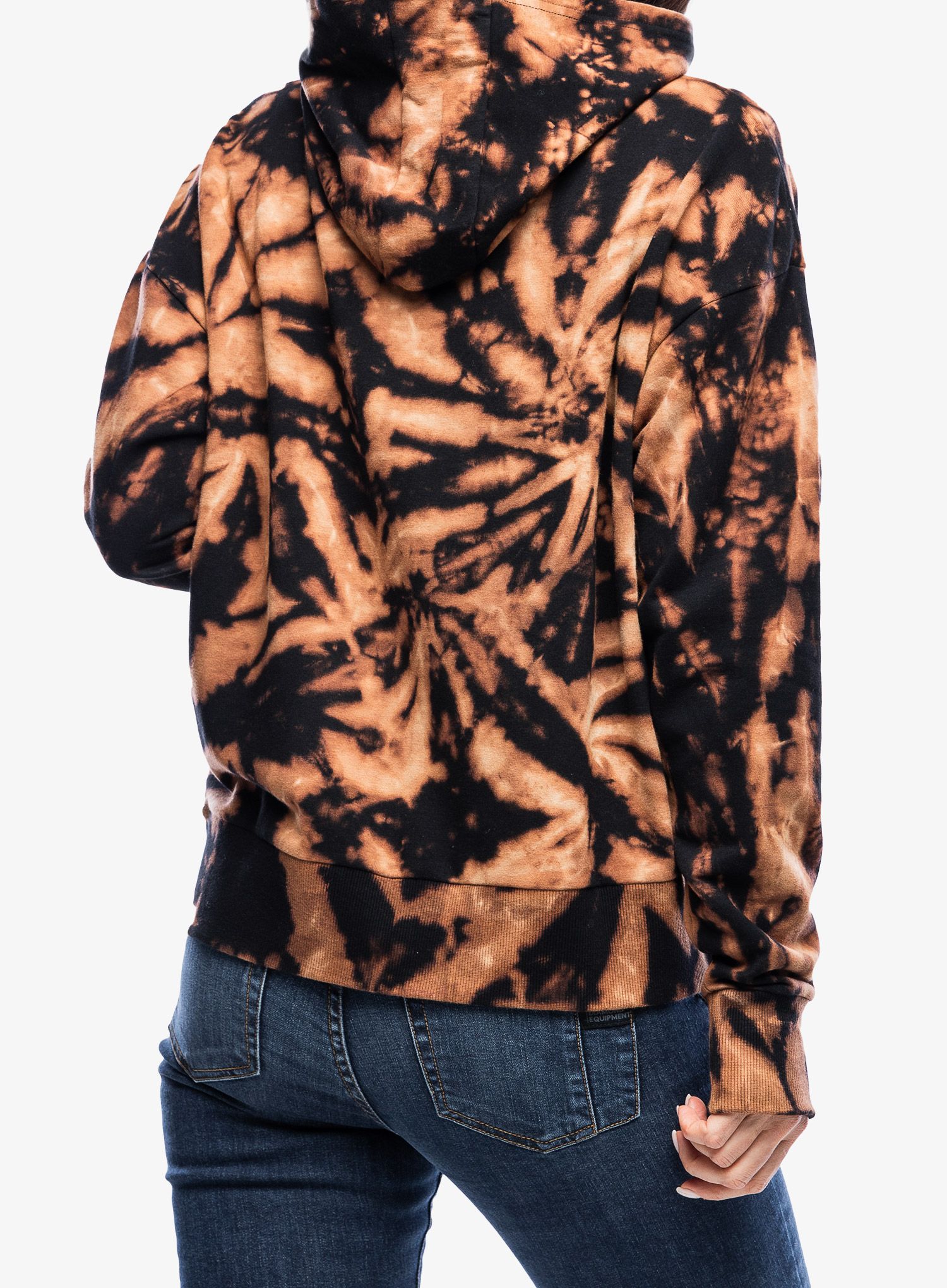Ženska jopa s kapuco Kavu En Route - range tie dye