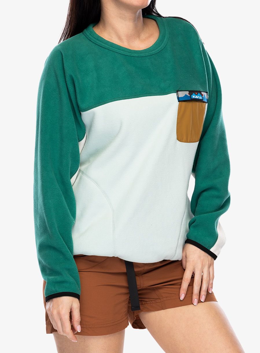 Ženski flis Kavu Kelowna - ocean mist