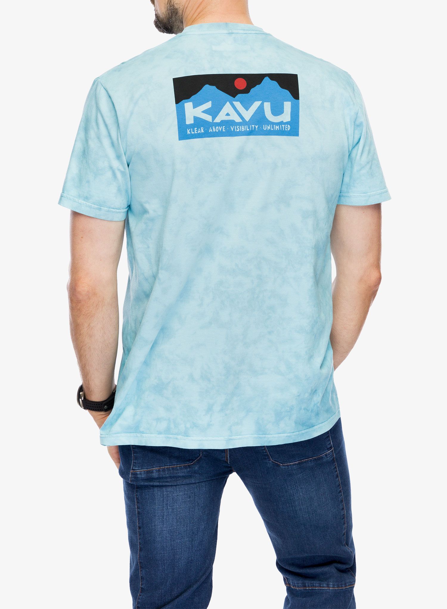 Majica s potiskom Kavu Klear Above Etch Art - at sea tie dye