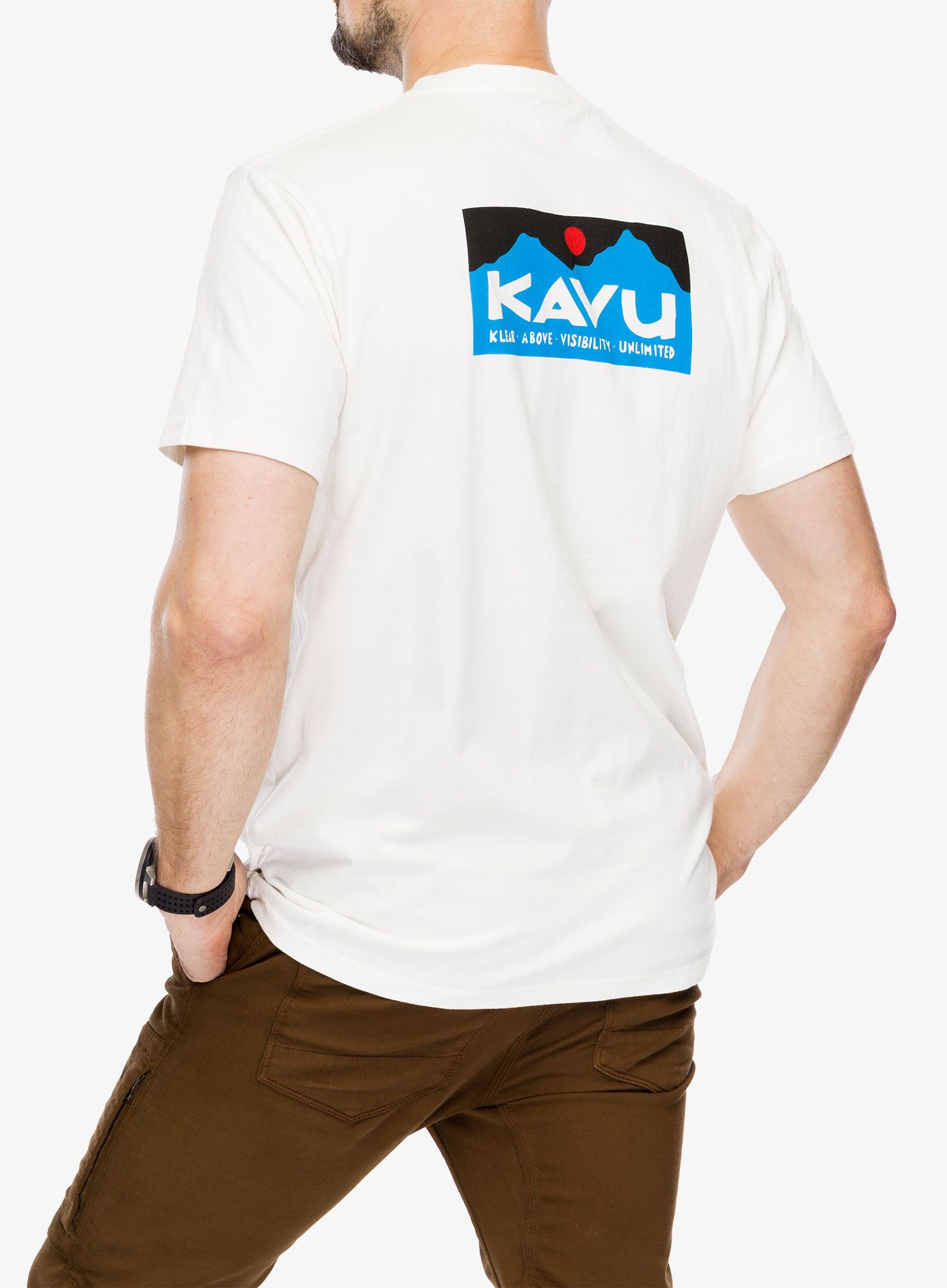 Bombažna majica Kavu Klear Above Etch Art - off white