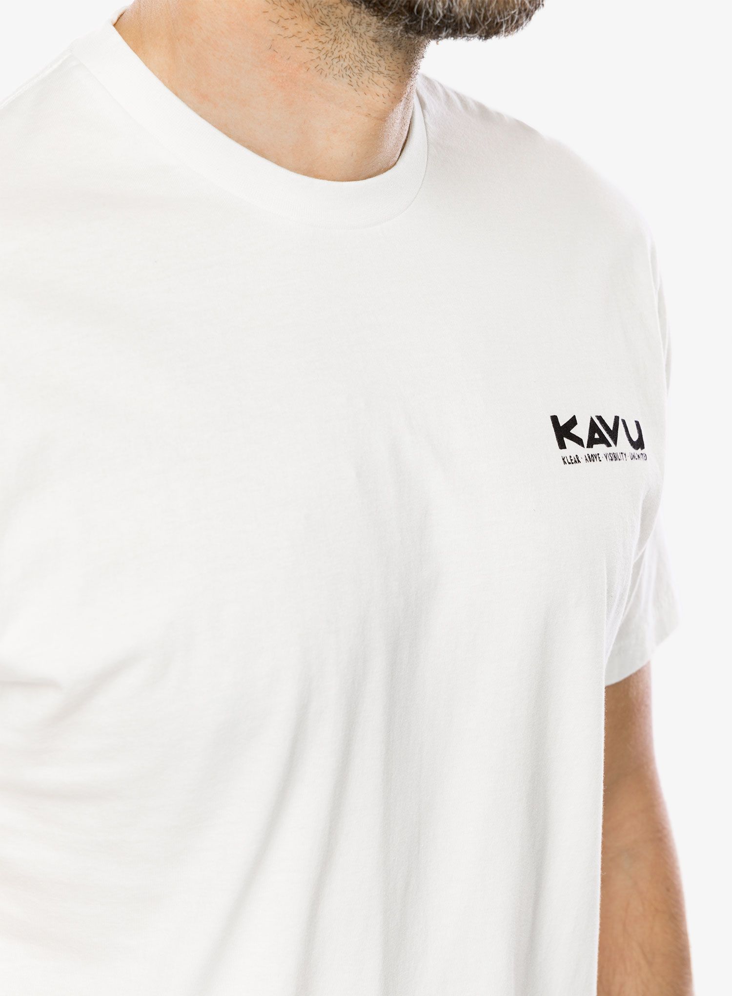 Bombažna majica Kavu Klear Above Etch Art - off white