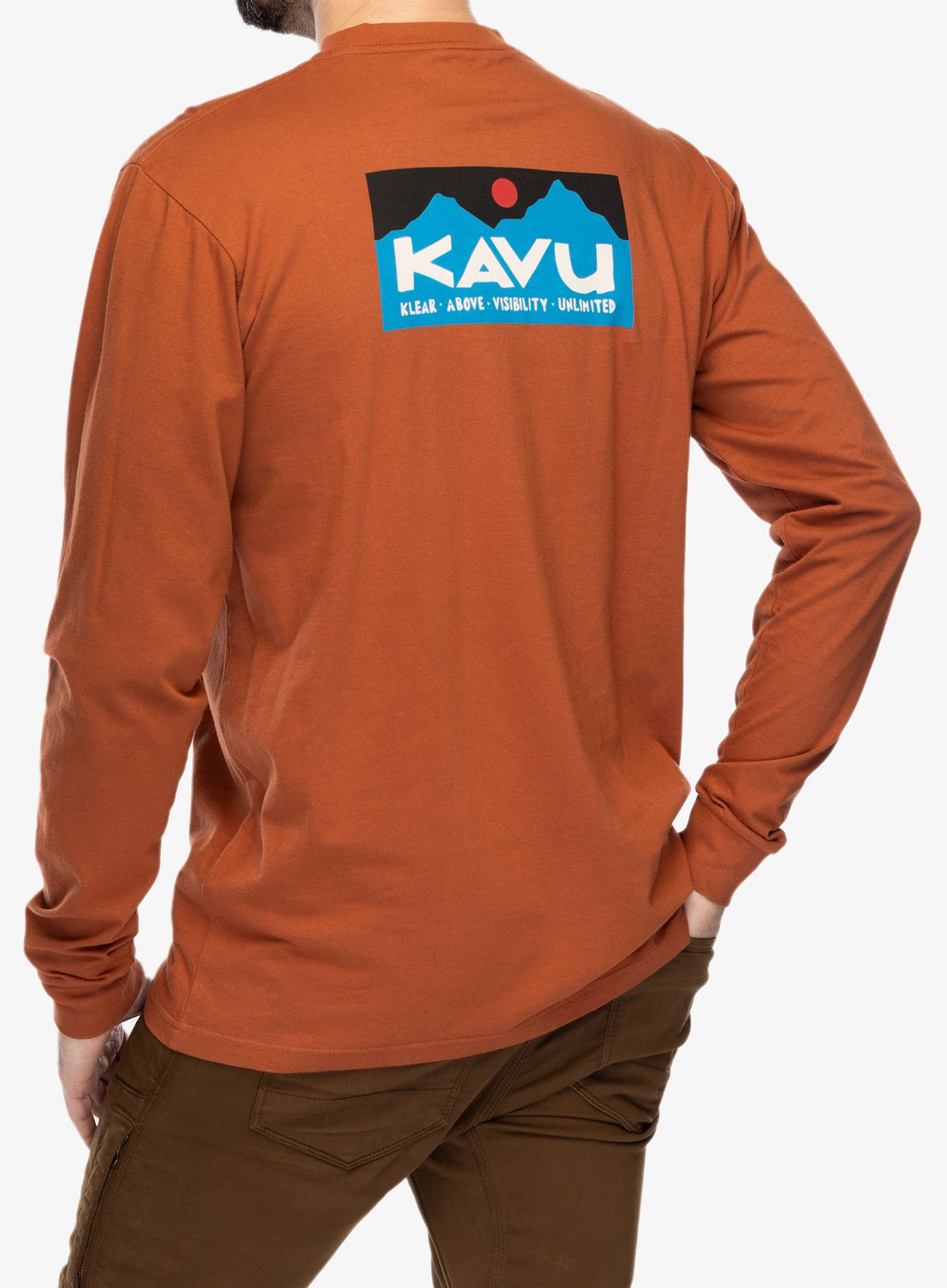 Majica z dolgimi rokavi Kavu LS Etch Art - copper