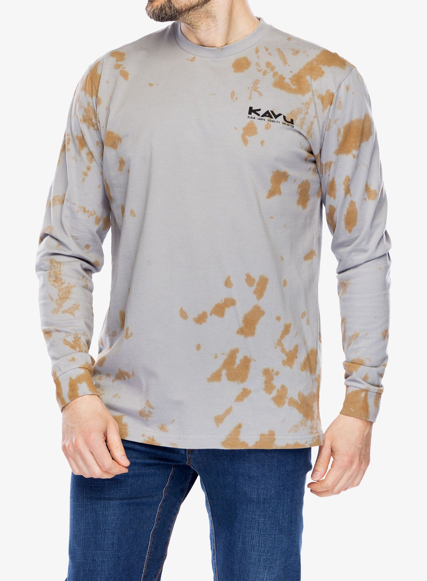 Majica z dolgimi rokavi Kavu LS Etch Art - moonstone tie dye